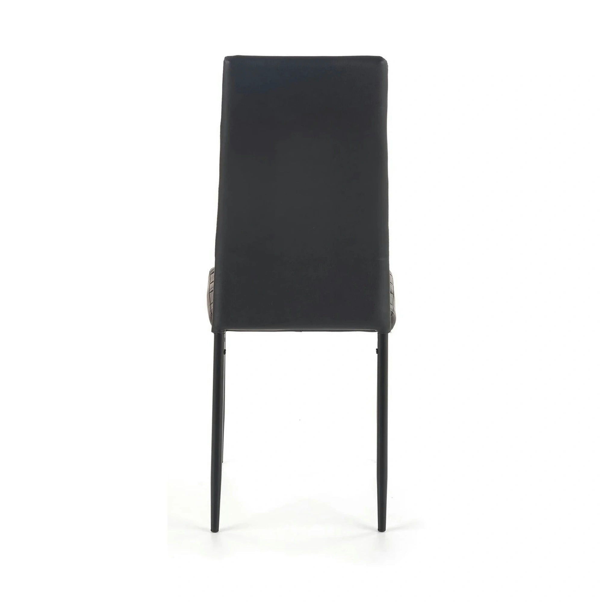 Scaun bucatarie rezistent K70, negru, piele ecologica/metal, 41x50x98 cm
