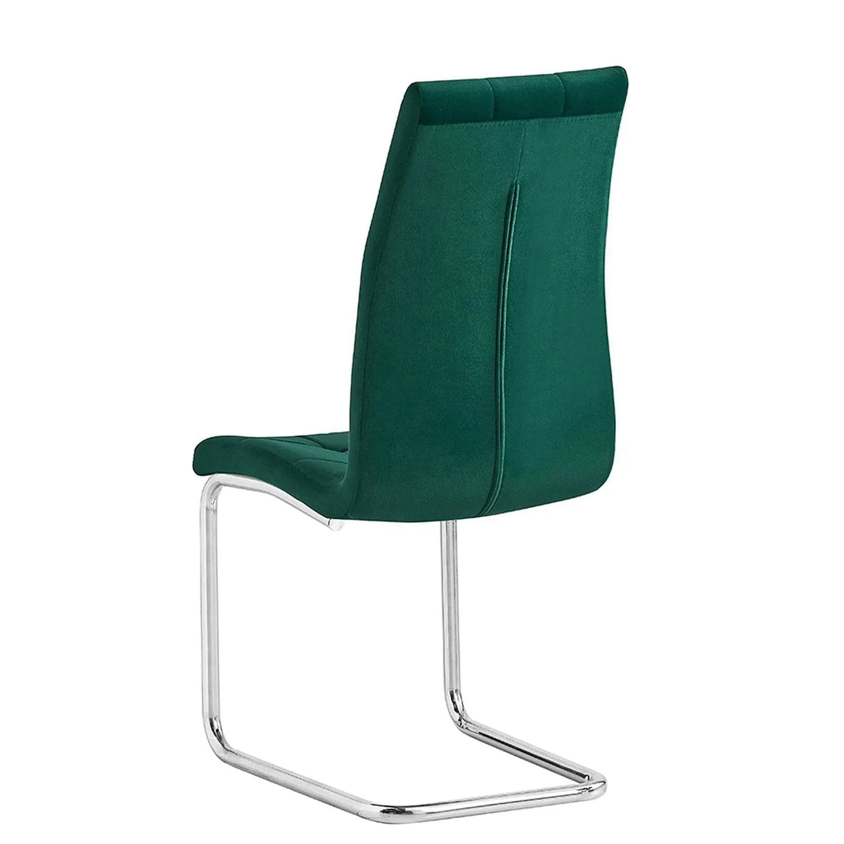 Scaun bucatarie SALOMA NEW, stofa catifelata verde, 42x56,5x105 cm