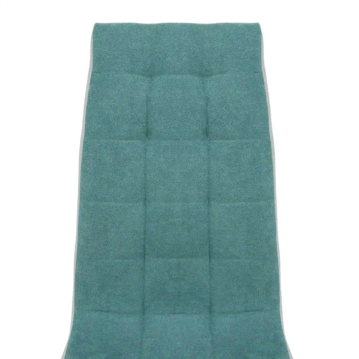 Scaun bucatarie SALOMA NEW, textil/piele ecologica/metal, mentol/gri/crom, 42x57x105 cm