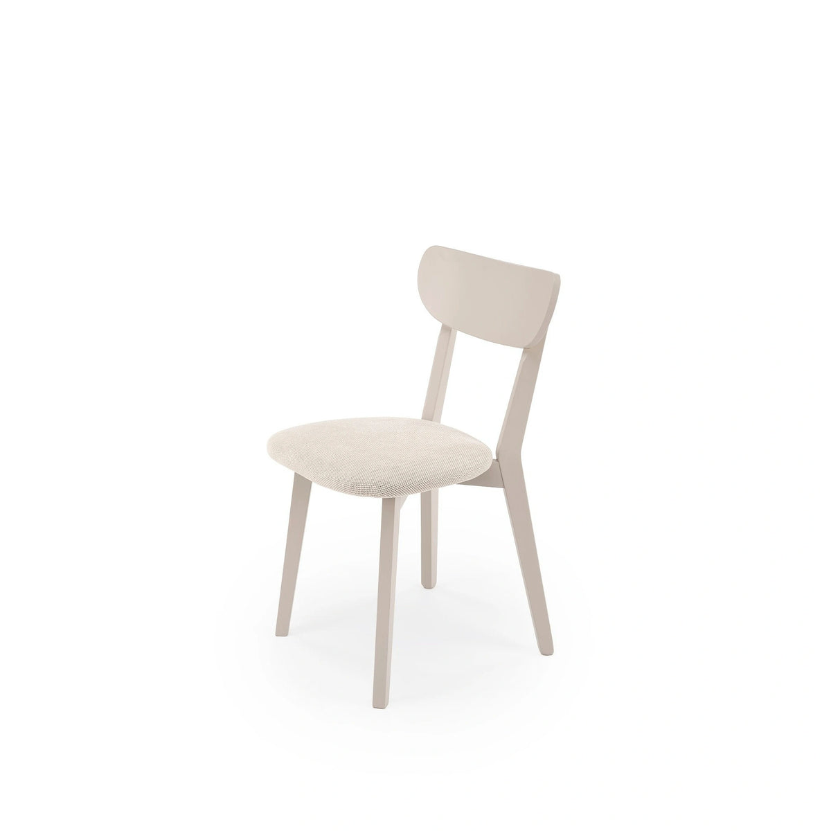 Scaun BUGGI 2, casmir, stofa clasica/lemn, 45x50x81 cm