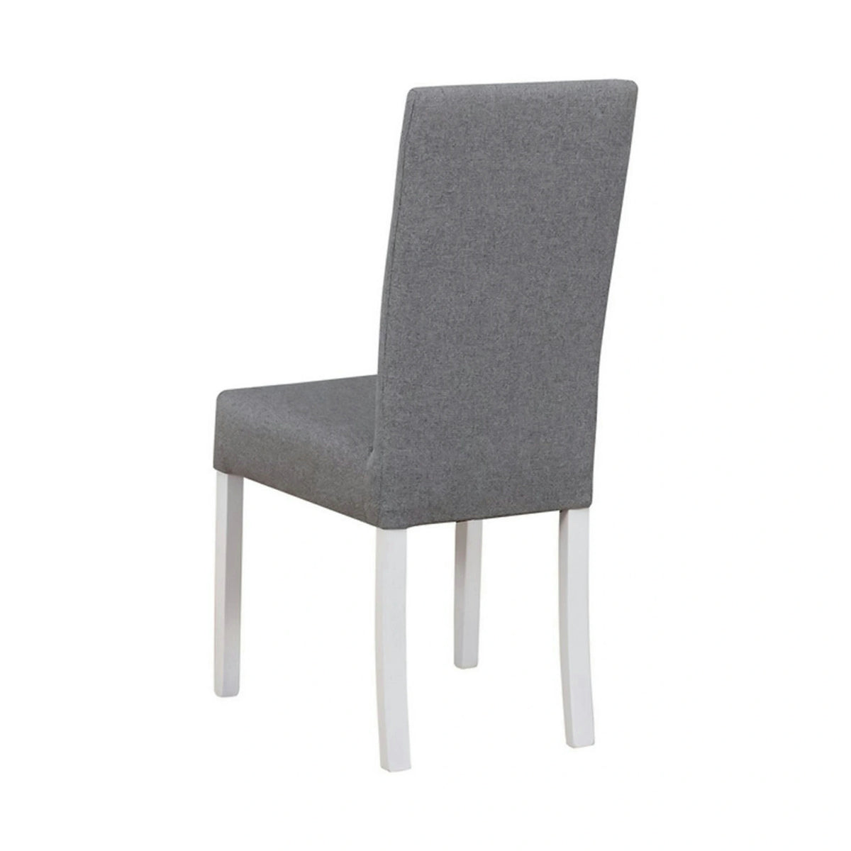 Scaun CAMPEL, gri deschis/alb, stofa clasica/lemn, 46x55x96 cm