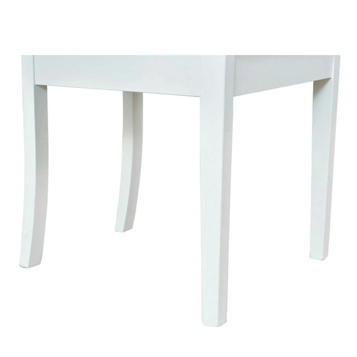 Scaun CAMPEL, gri deschis/alb, stofa clasica/lemn, 46x55x96 cm