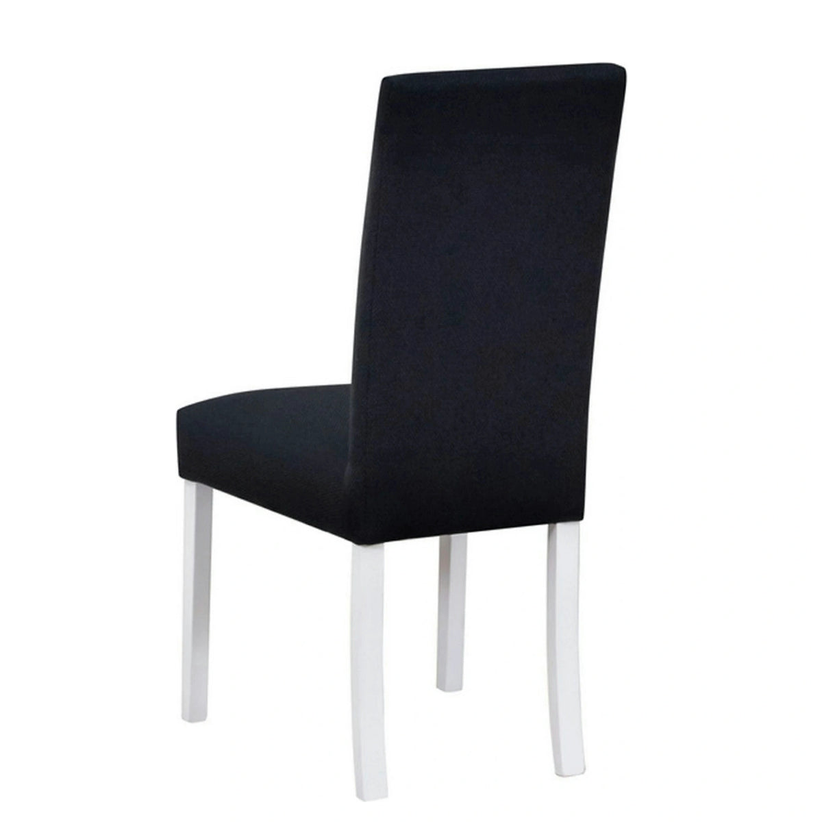 Scaun CAMPEL, negru/alb, stofa clasica/lemn, 46x55x96 cm
