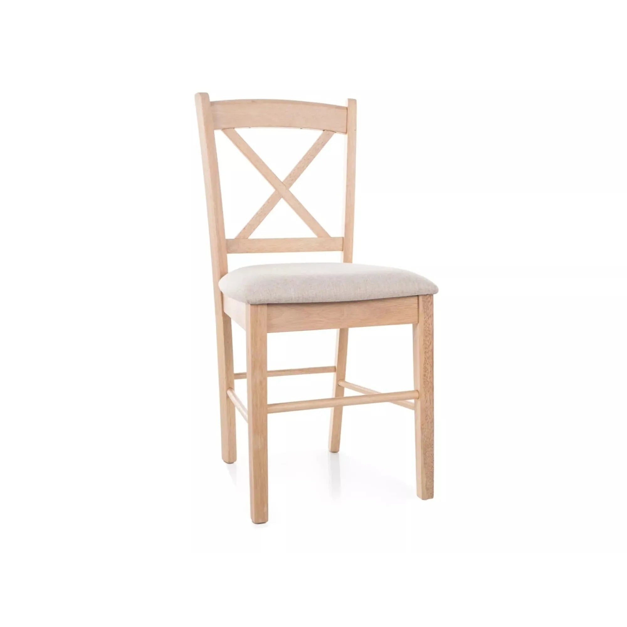 Scaun CD-56, bej deschis/stejar, stofa clasica/lemn, 43x45x85 cm