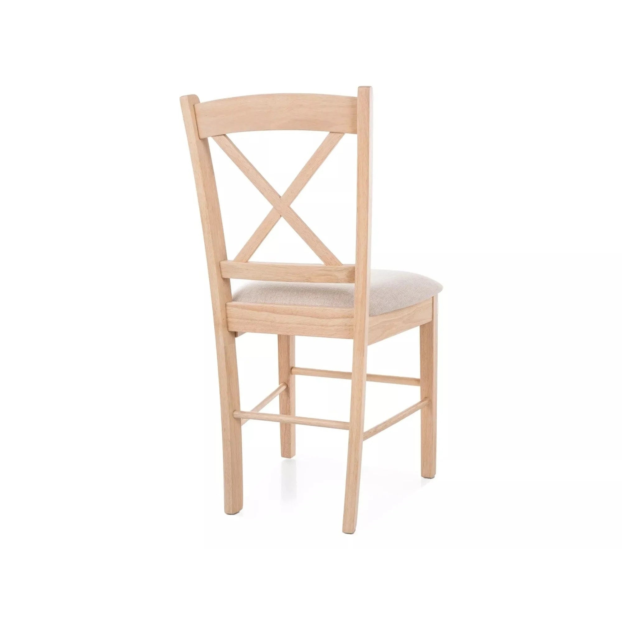 Scaun CD-56, bej deschis/stejar, stofa clasica/lemn, 43x45x85 cm