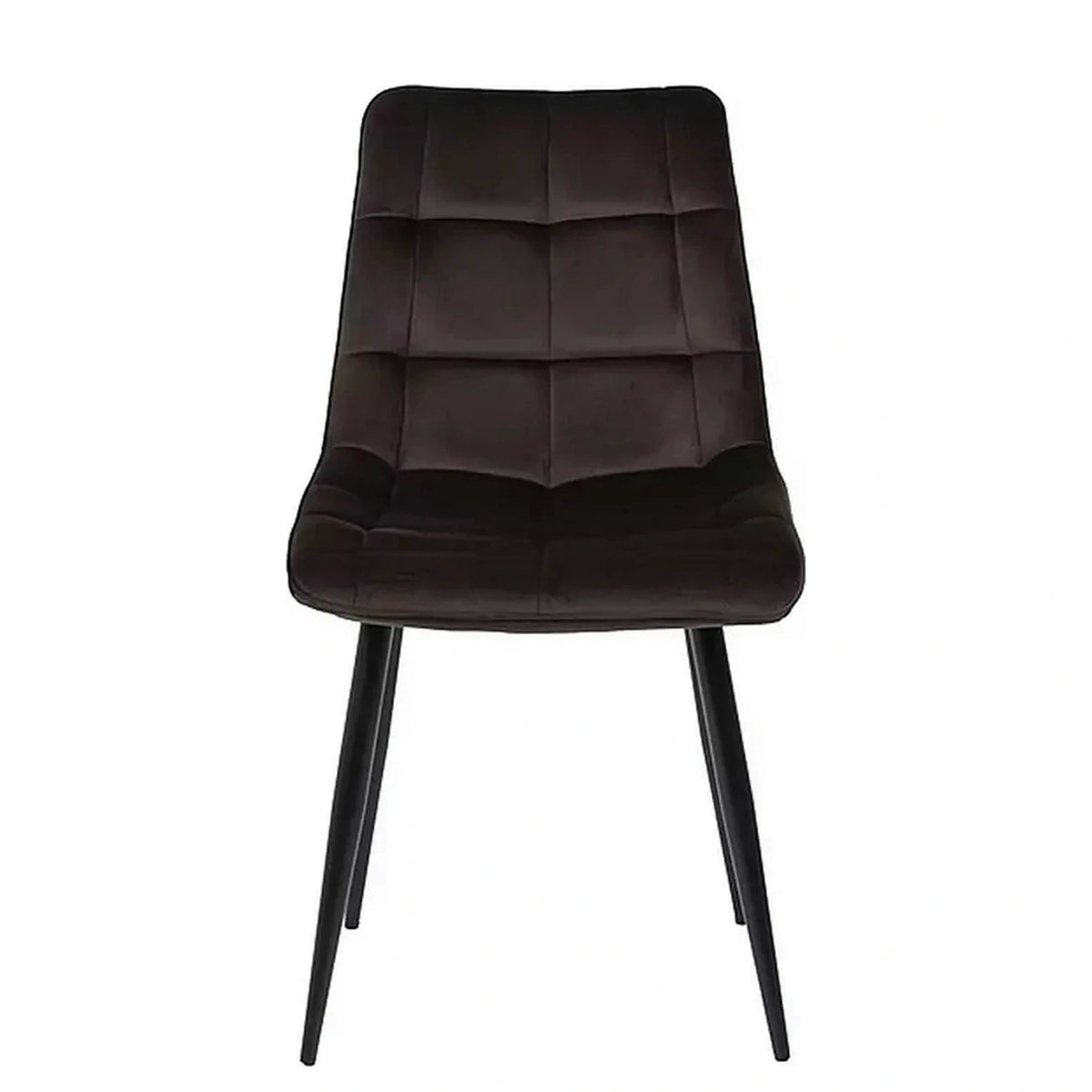 Scaun CHIC, maro - Bluvel 48, stofa catifelata/metal, 50x58x88 cm