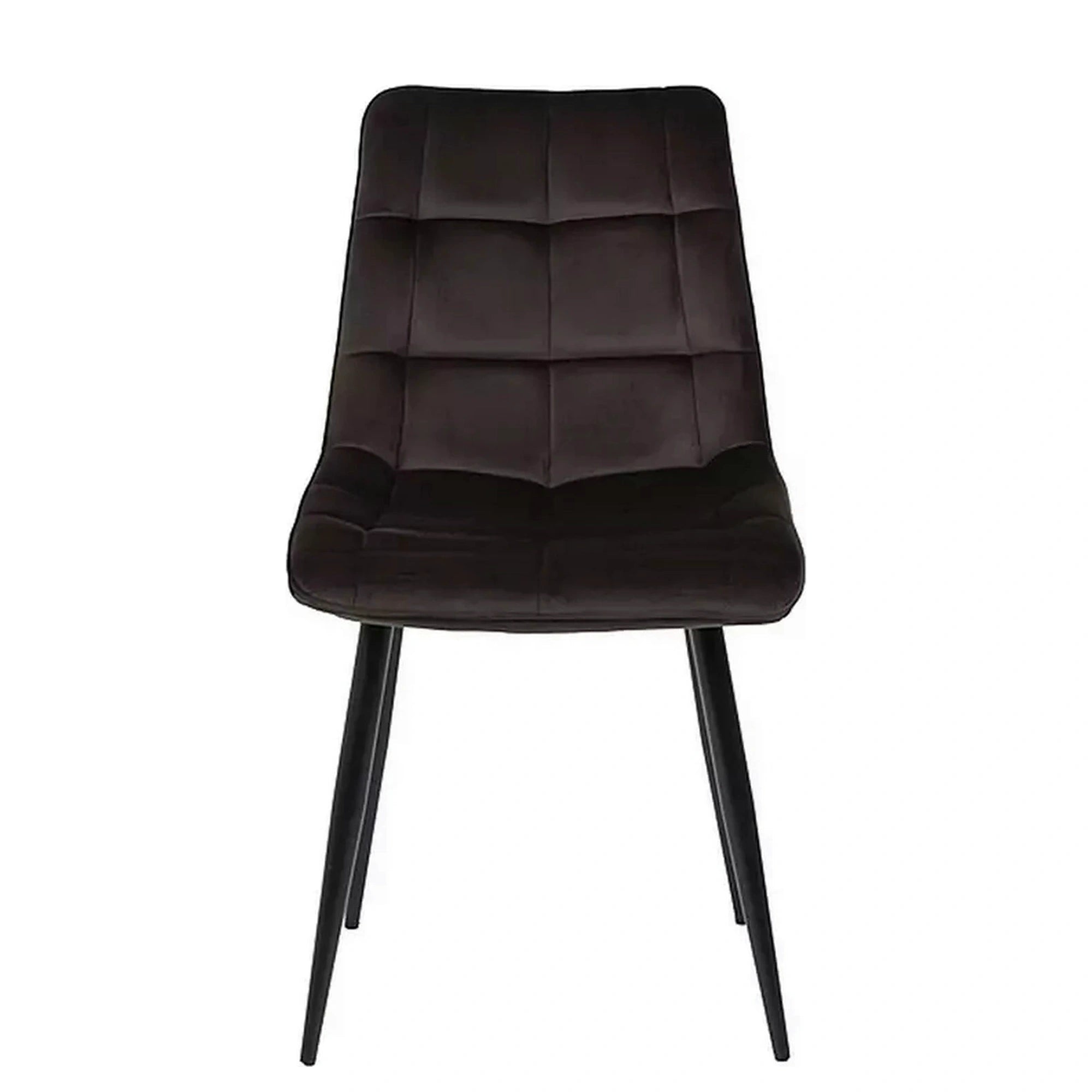 Scaun CHIC, maro - Bluvel 48, stofa catifelata/metal, 50x58x88 cm