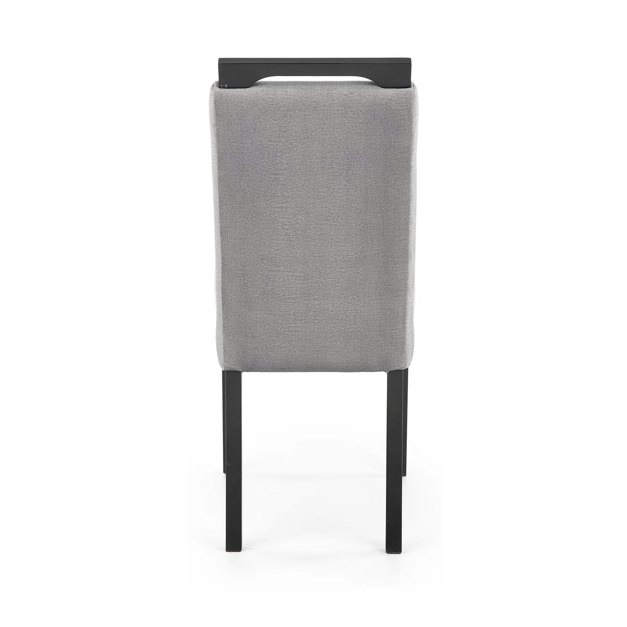 Scaun CLARION 2, gri/negru, stofa catifelata/lemn, 42x58x97 cm