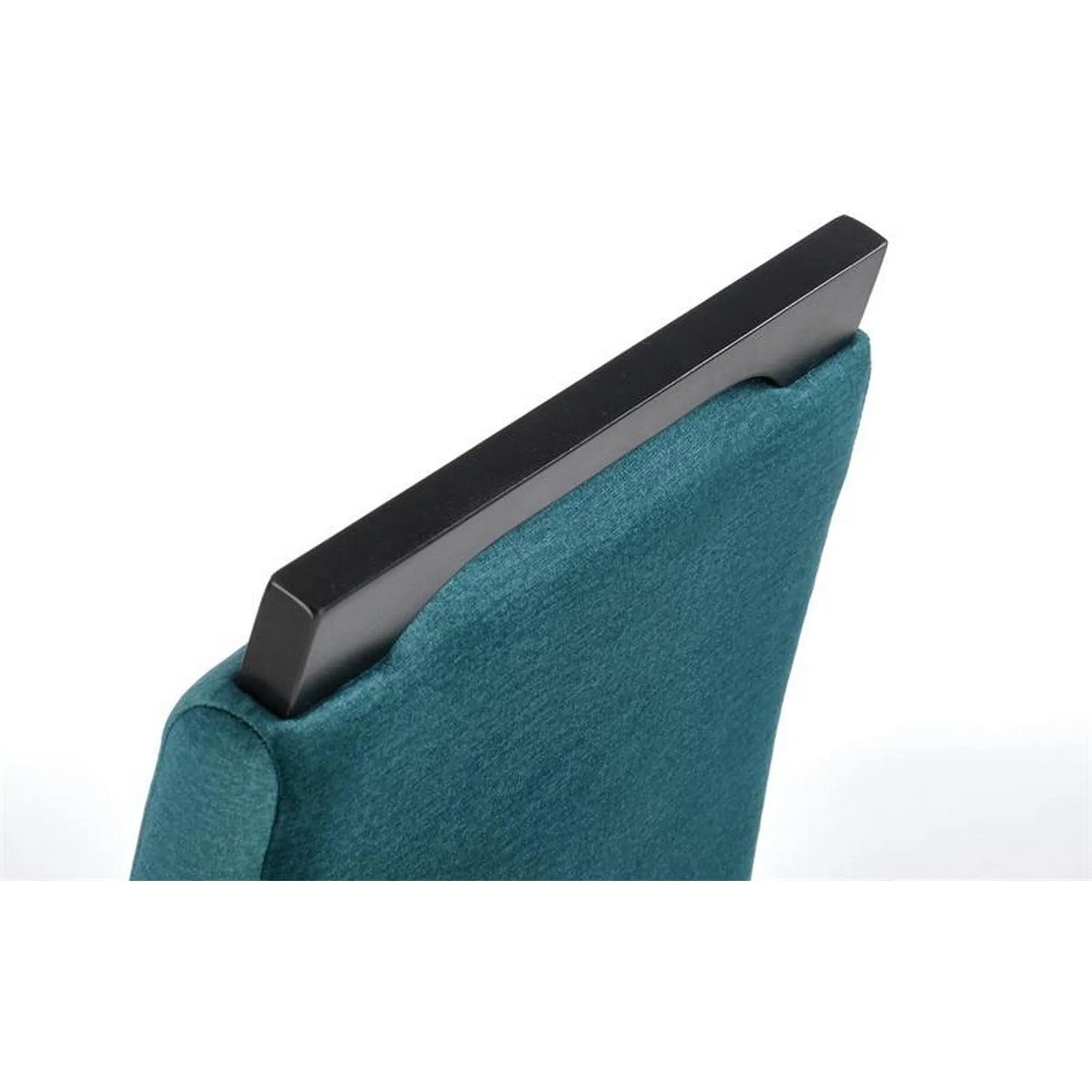 Scaun CLARION 2, negru/turcoaz, 42X58X97 cm