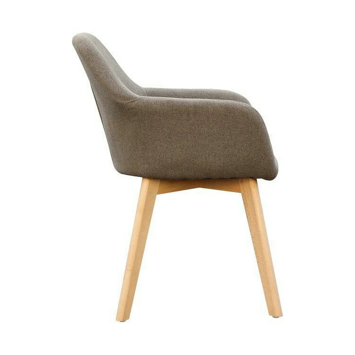 Scaun CLORIN NEW, grej/fag, tesatura/lemn, 56x60x82 cm