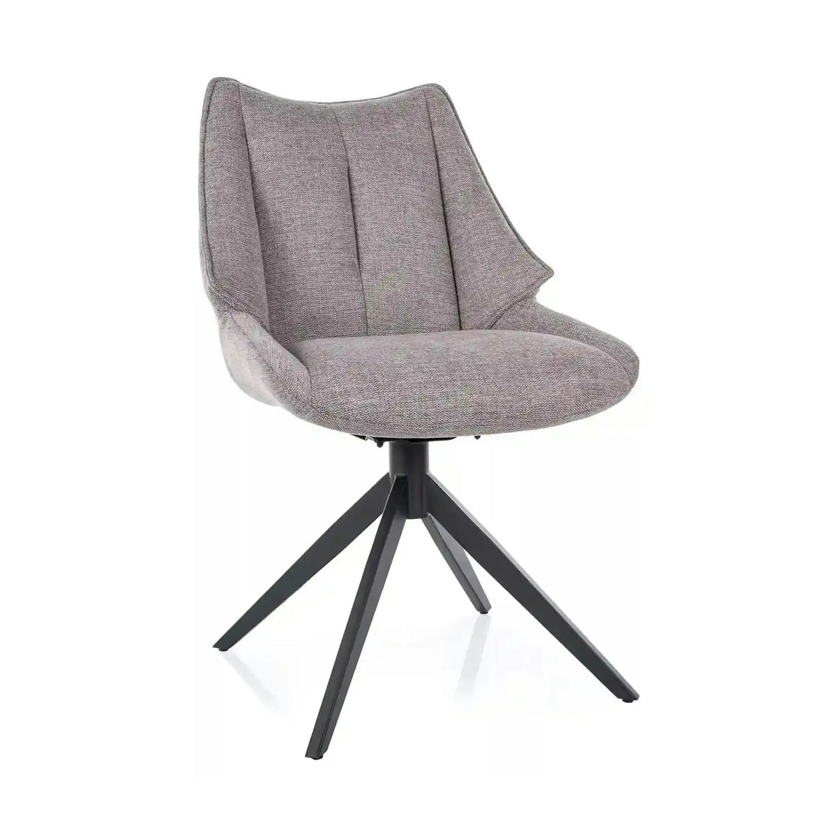Scaun CODA, gri - Brego 07, stofa clasica/metal, 56x64x91 cm