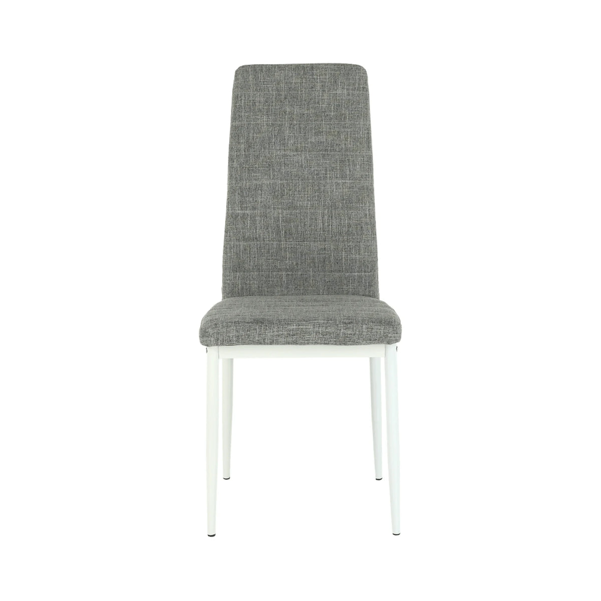Scaun COLETA NOVA, gri/alb, textil/metal, 41x49x96 cm