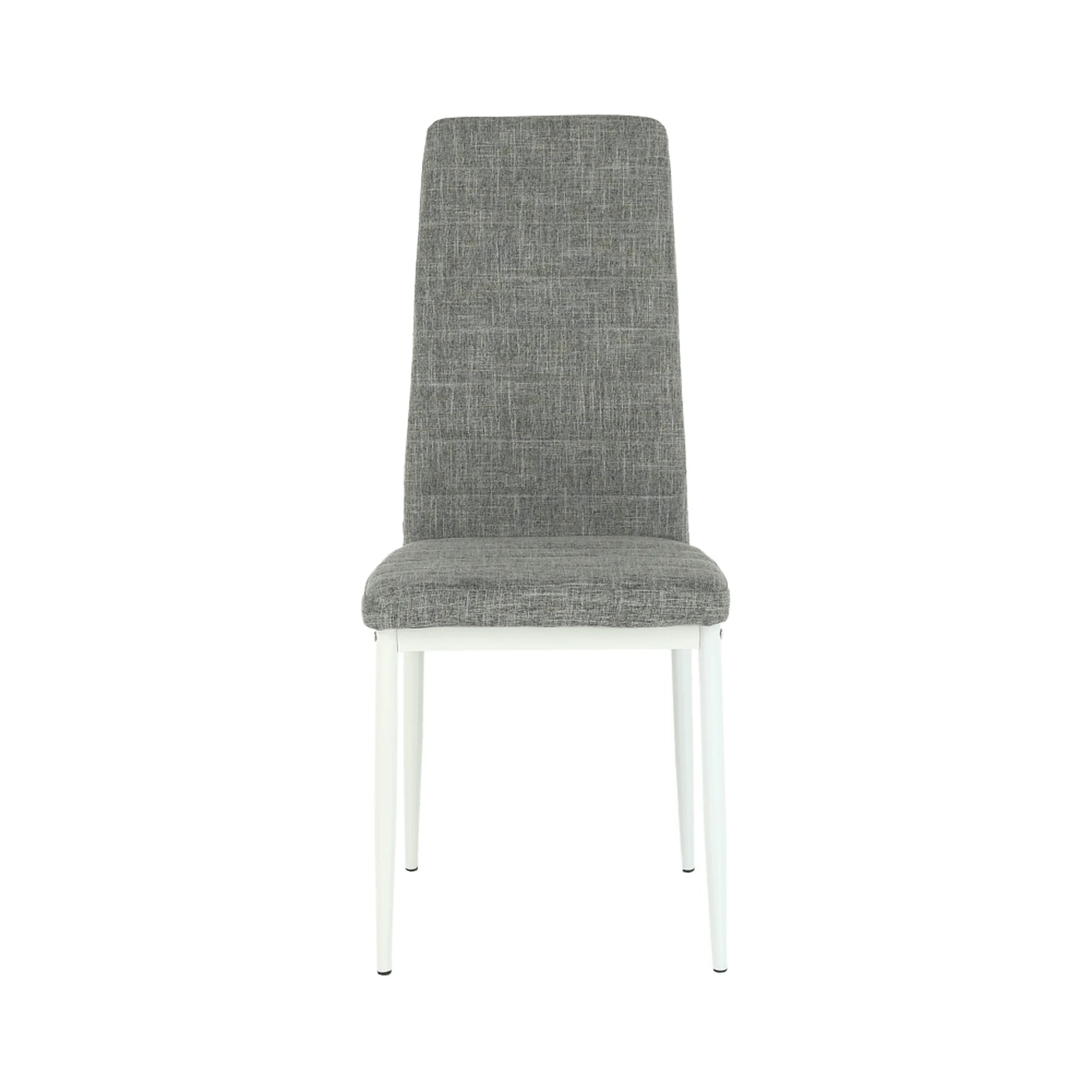 Scaun COLETA NOVA, gri/alb, textil/metal, 41x49x96 cm