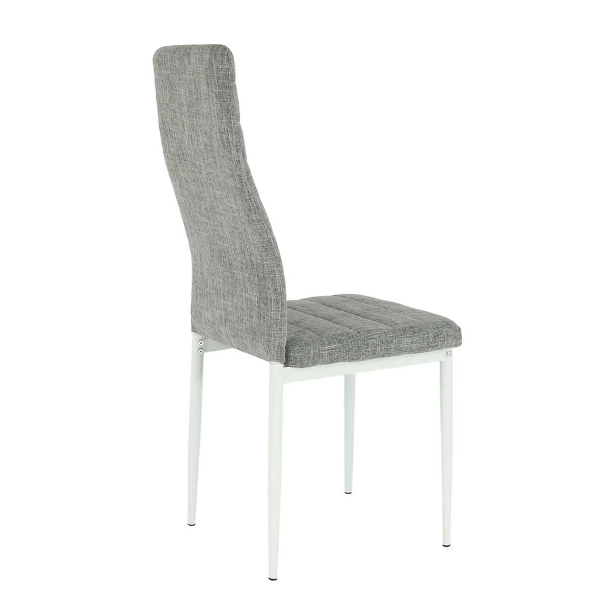 Scaun COLETA NOVA, gri/alb, textil/metal, 41x49x96 cm