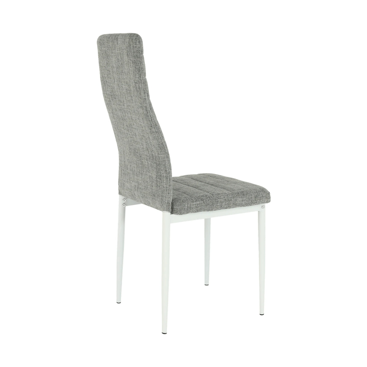 Scaun COLETA NOVA, gri/alb, textil/metal, 41x49x96 cm