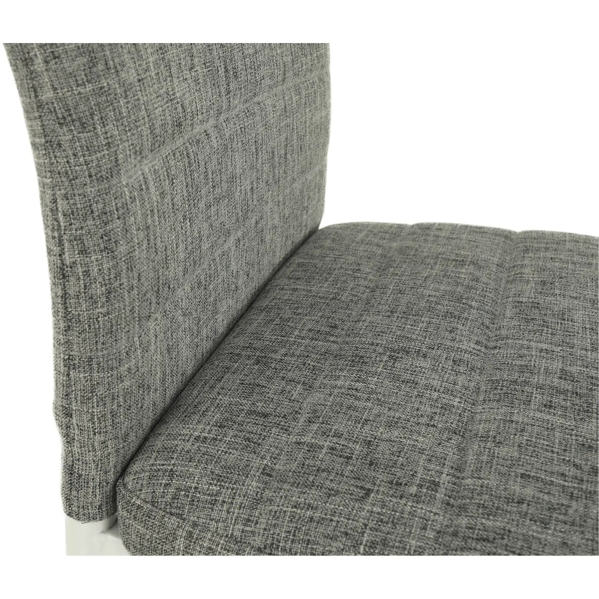 Scaun COLETA NOVA, gri/alb, textil/metal, 41x49x96 cm