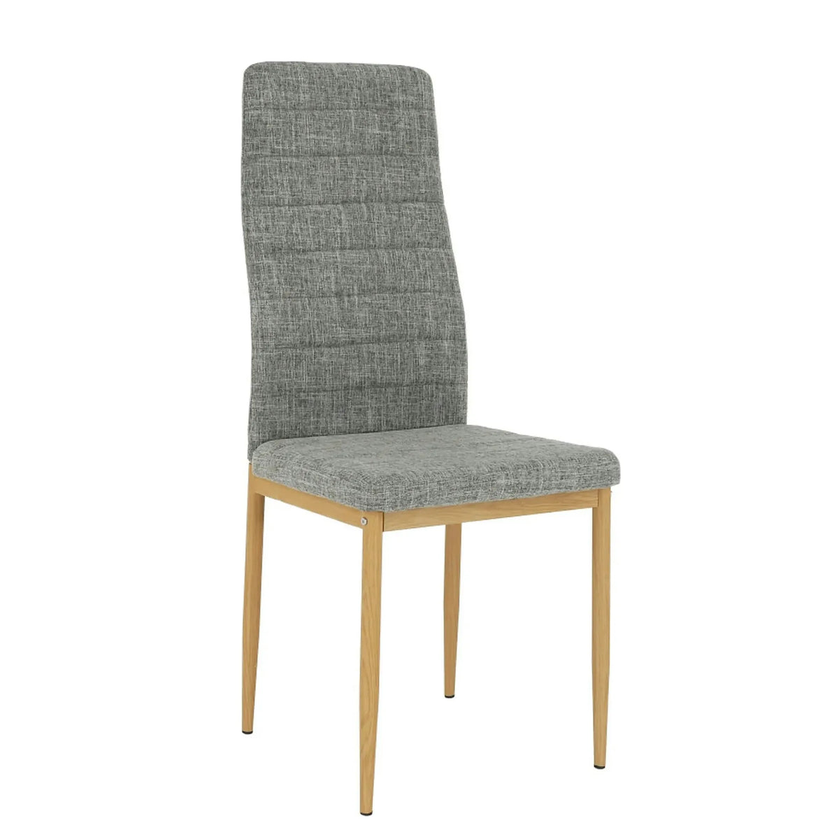 Scaun COLETA NOVA, gri deschis/fag, textil/metal, 41x49x96 cm