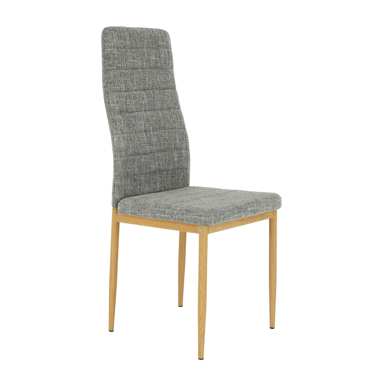 Scaun COLETA NOVA, gri deschis/fag, textil/metal, 41x49x96 cm