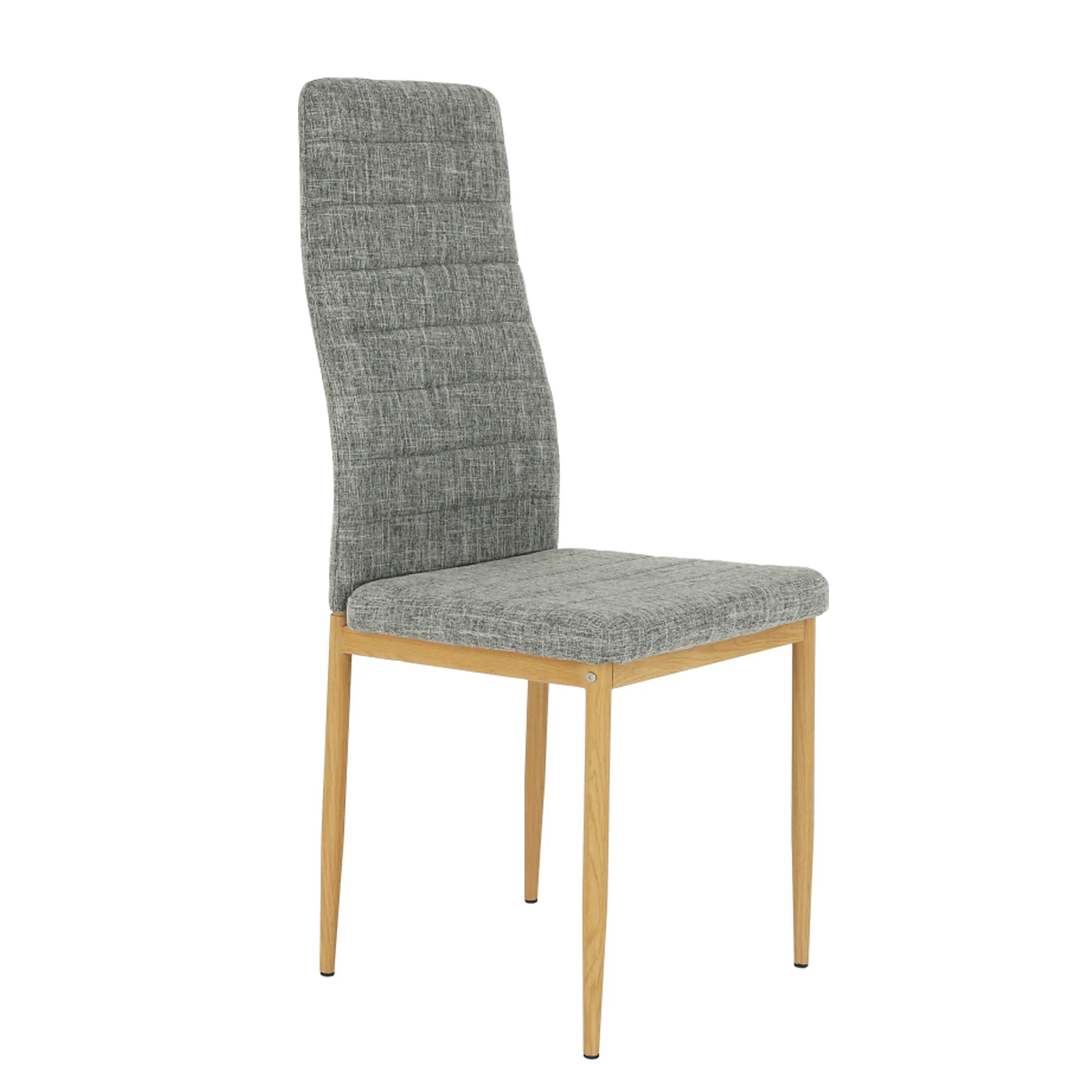 Scaun COLETA NOVA, gri deschis/fag, textil/metal, 41x49x96 cm