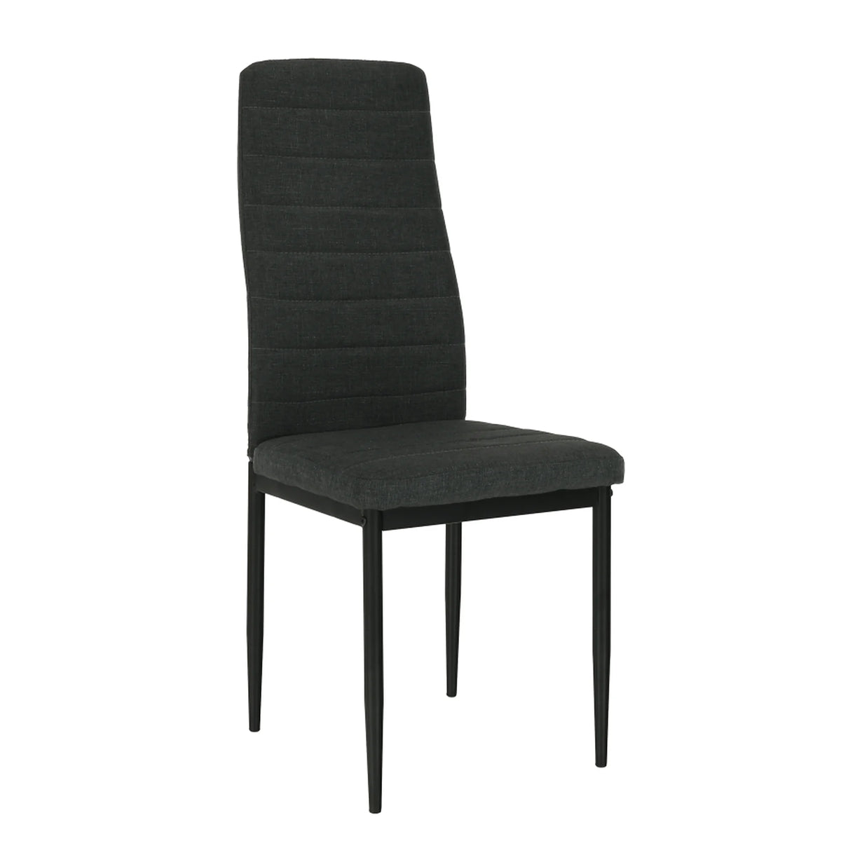 Scaun COLETA NOVA, gri inchis/negru, textil/metal, 41x49x96 cm