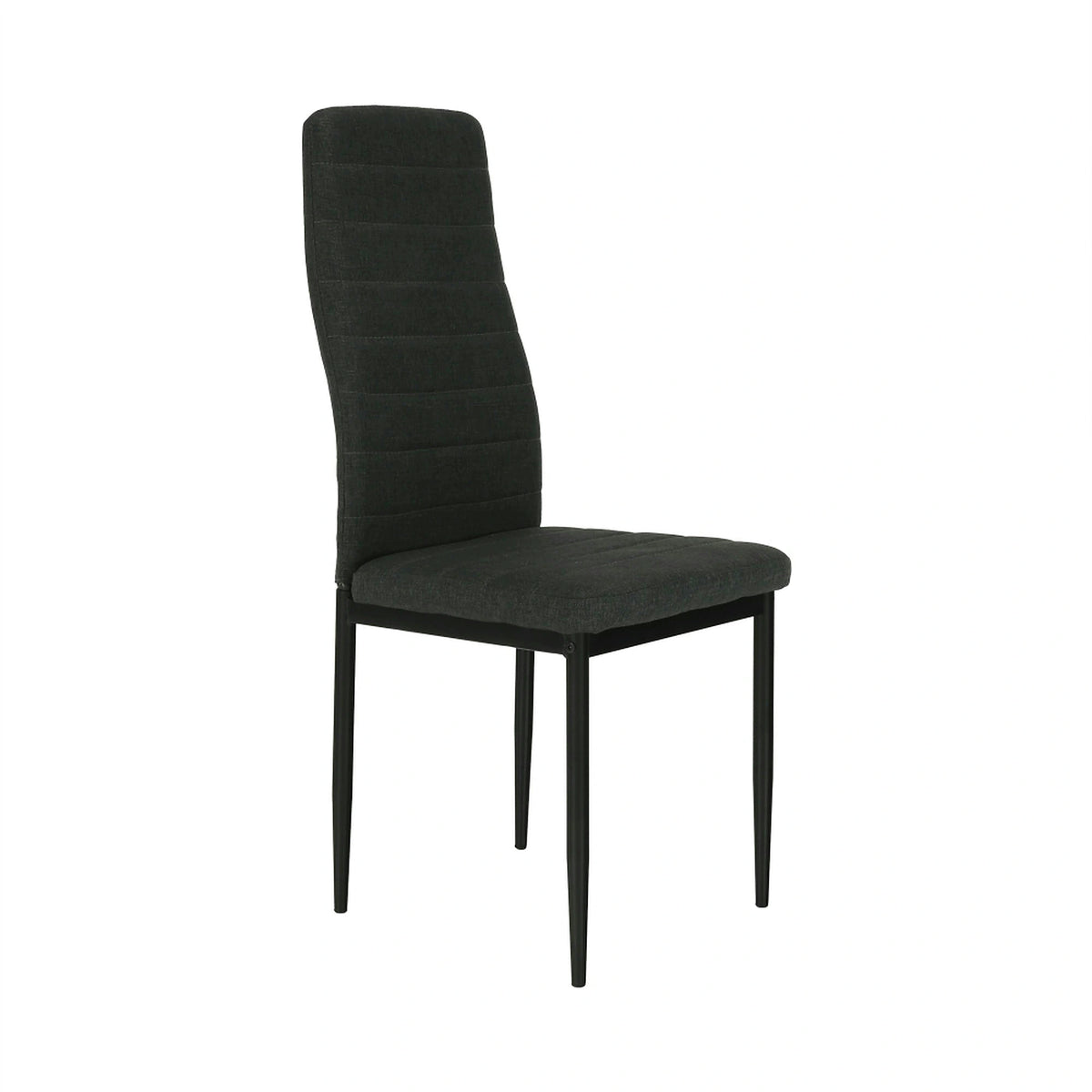 Scaun COLETA NOVA, gri inchis/negru, textil/metal, 41x49x96 cm