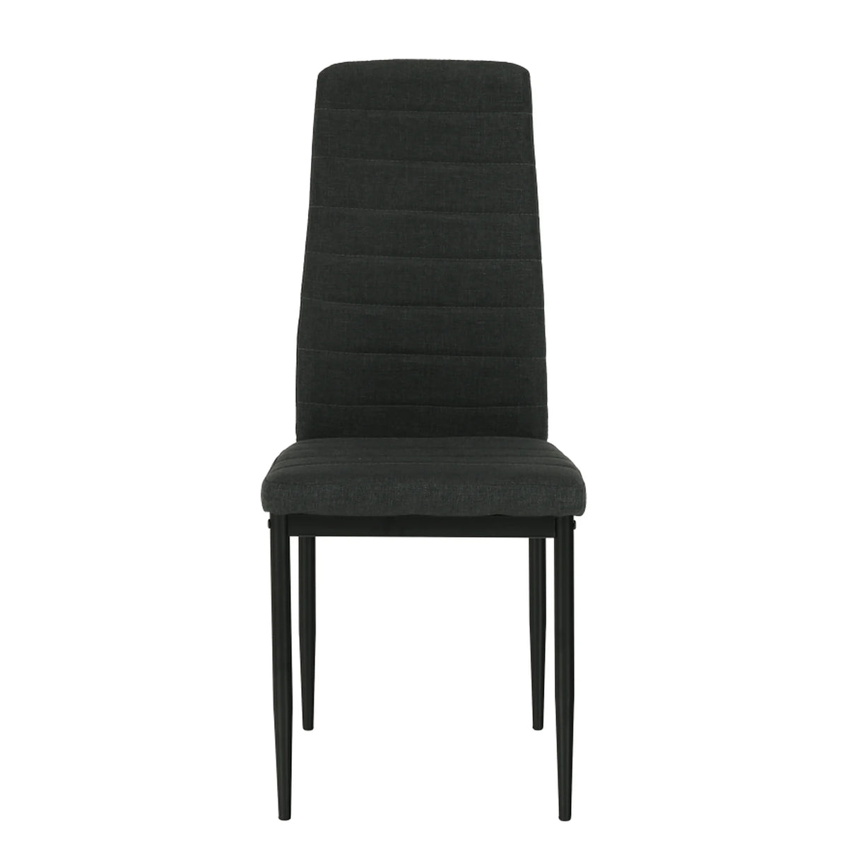 Scaun COLETA NOVA, gri inchis/negru, textil/metal, 41x49x96 cm