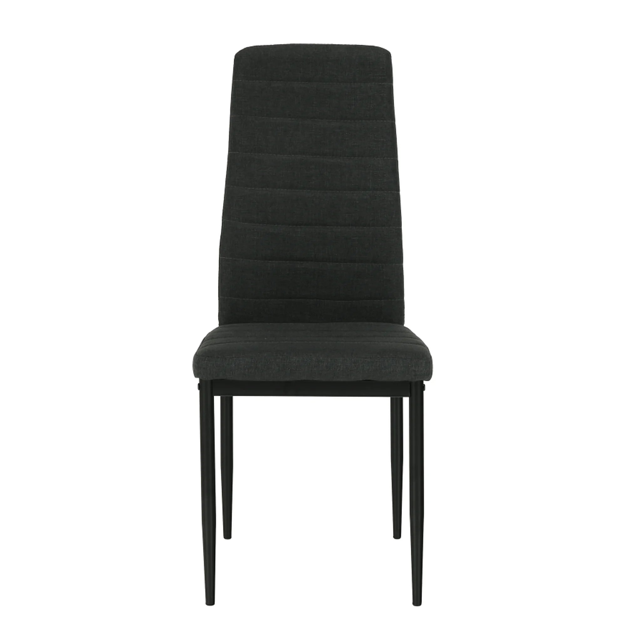Scaun COLETA NOVA, gri inchis/negru, textil/metal, 41x49x96 cm