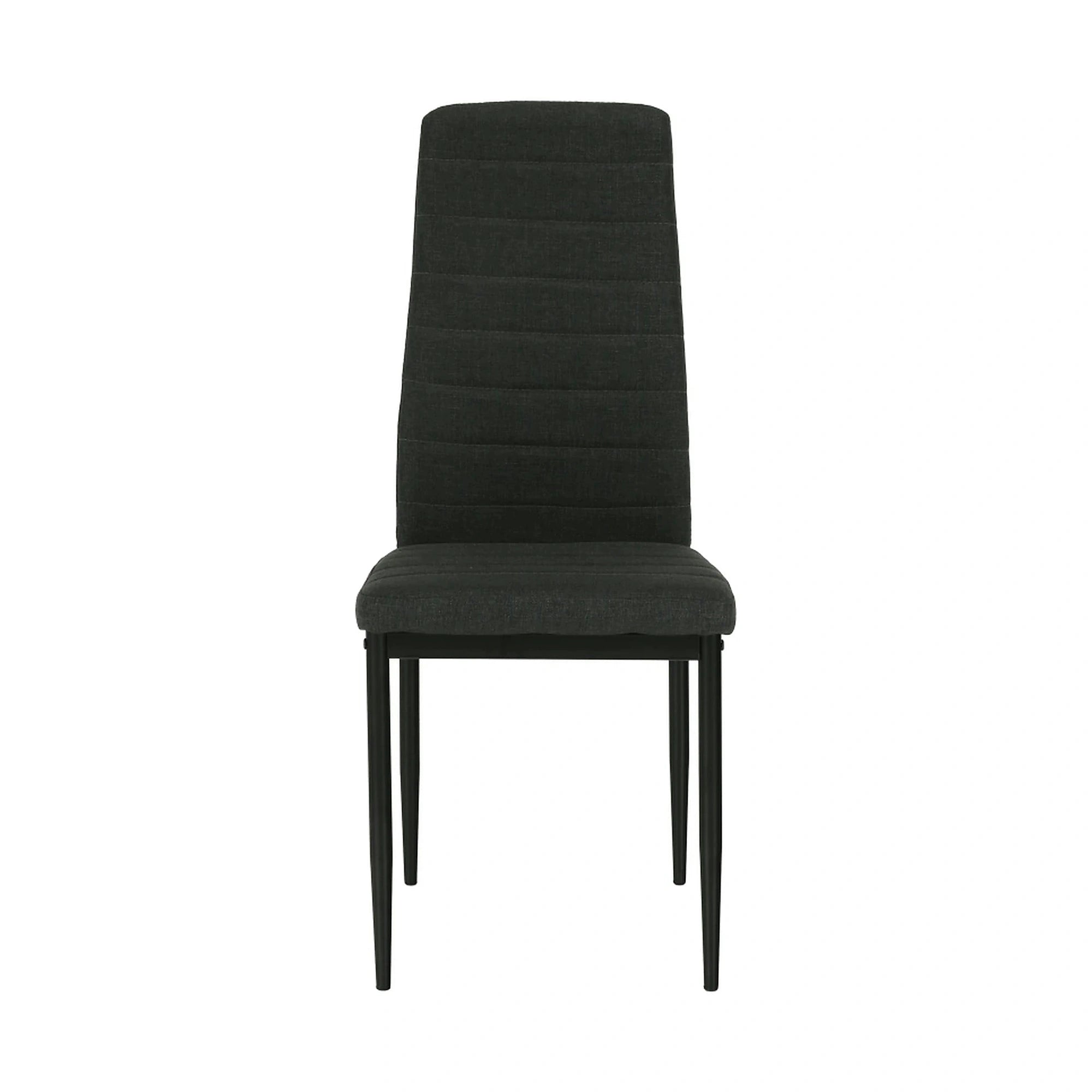 Scaun COLETA NOVA, gri inchis/negru, textil/metal, 41x49x96 cm