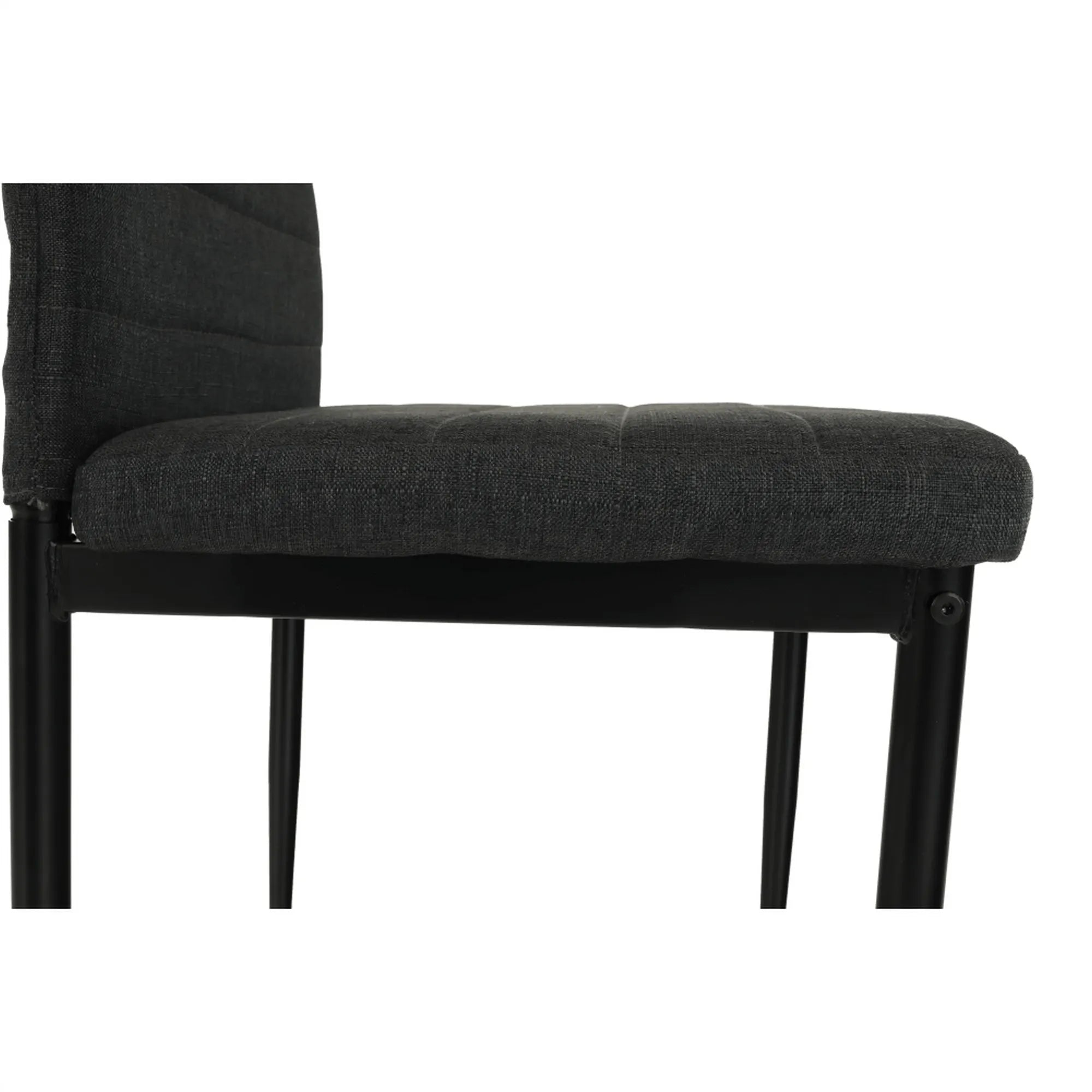 Scaun COLETA NOVA, gri inchis/negru, textil/metal, 41x49x96 cm