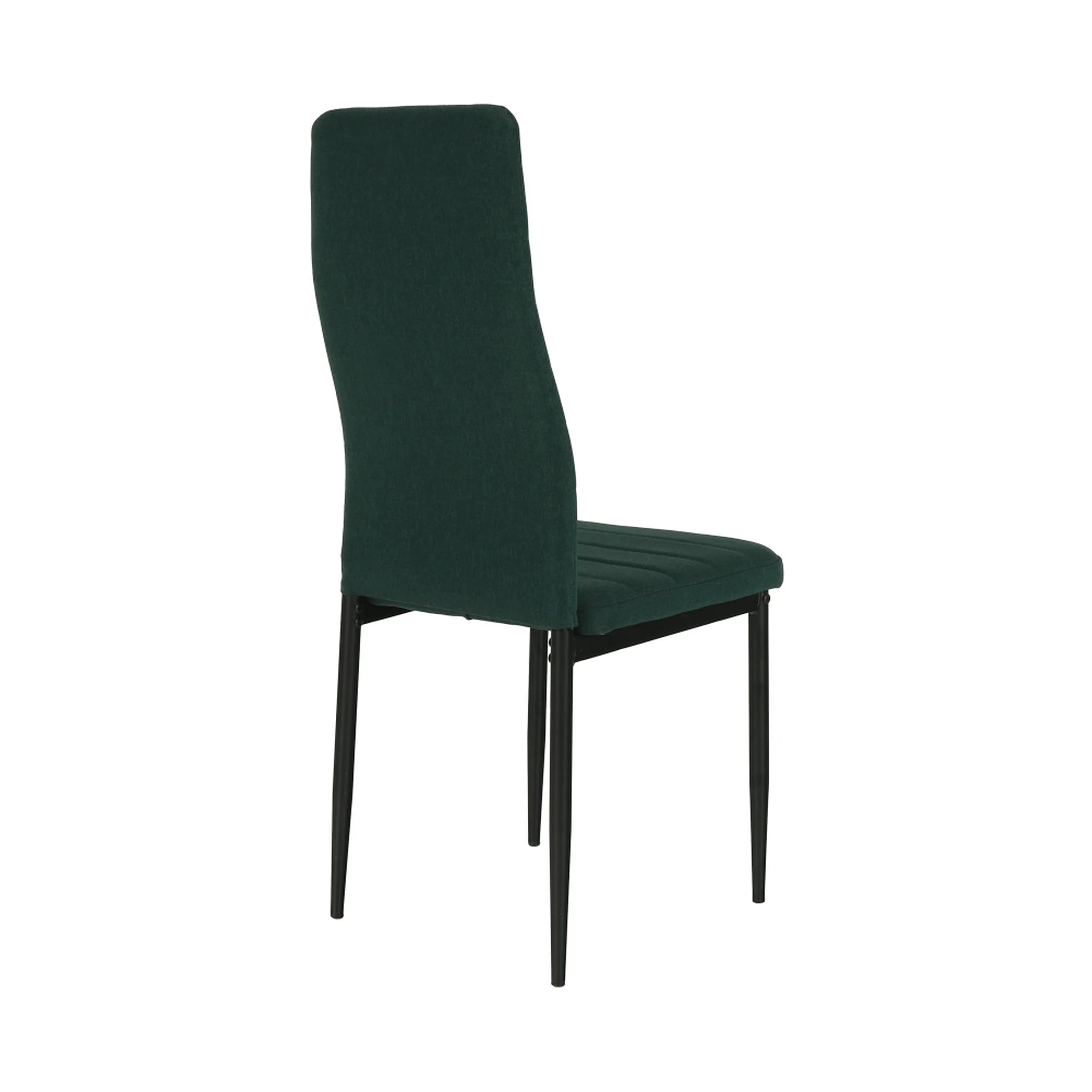 Scaun COLETA NOVA, smarald/negru, textil/metal, 41x49x96 cm