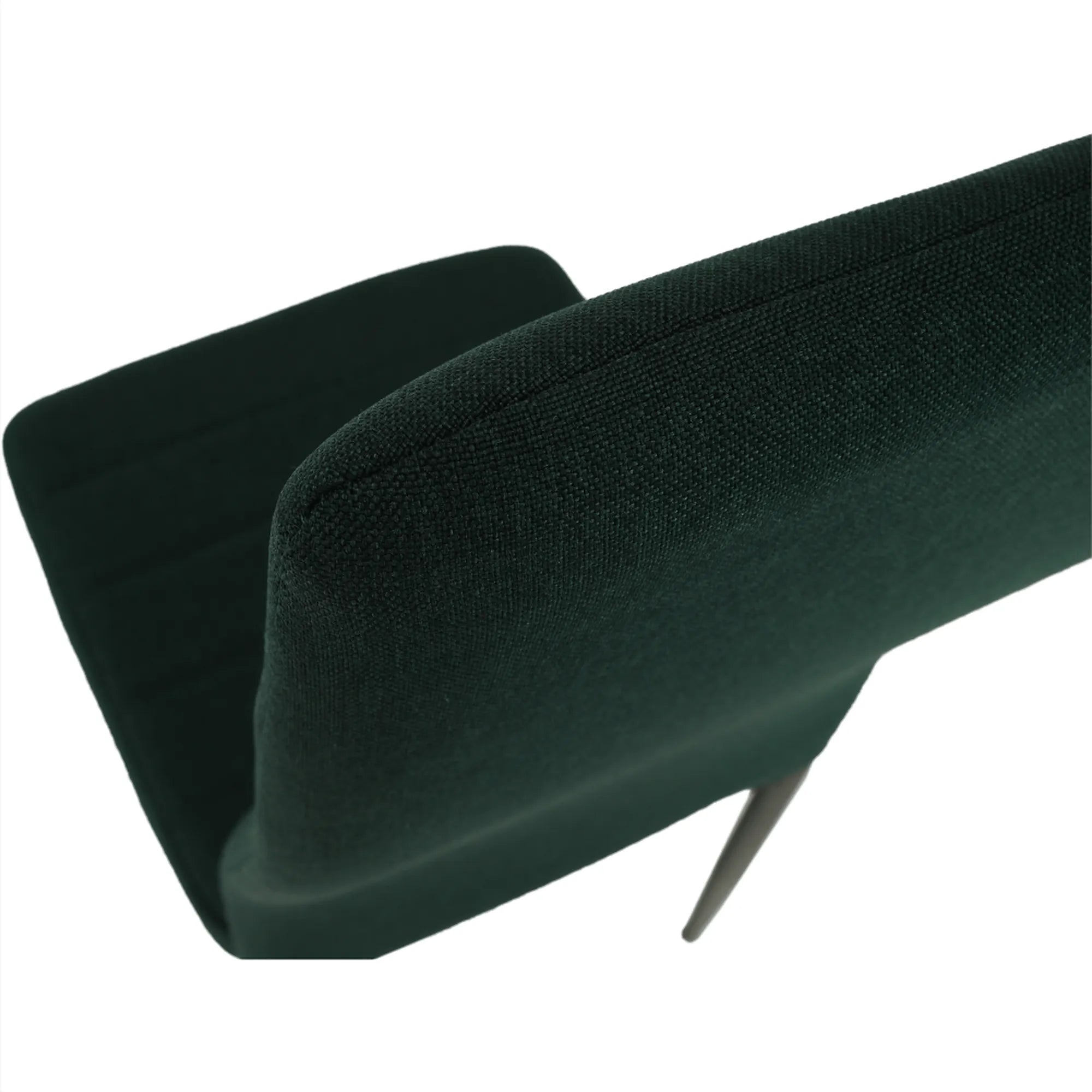 Scaun COLETA NOVA, smarald/negru, textil/metal, 41x49x96 cm