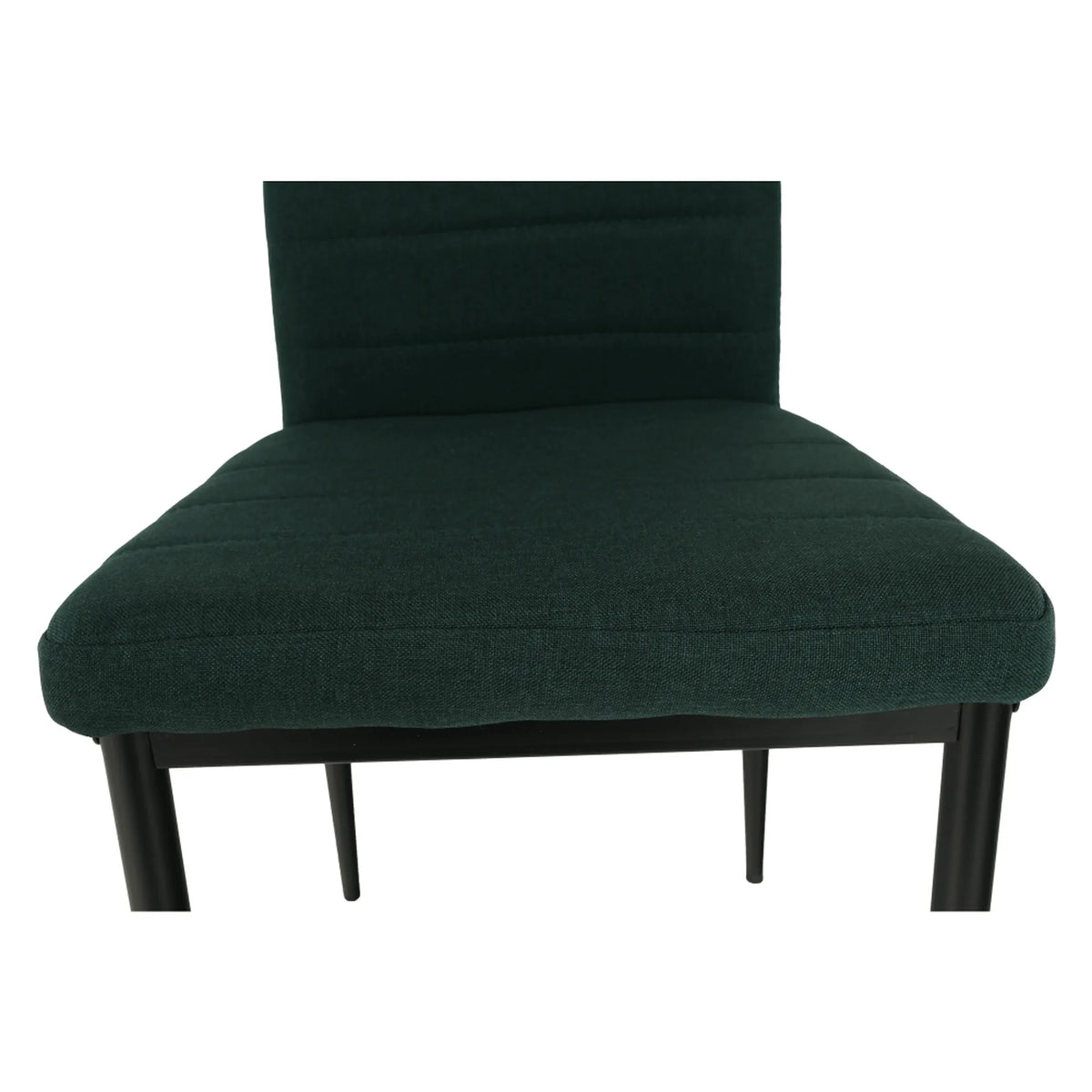 Scaun COLETA NOVA, smarald/negru, textil/metal, 41x49x96 cm