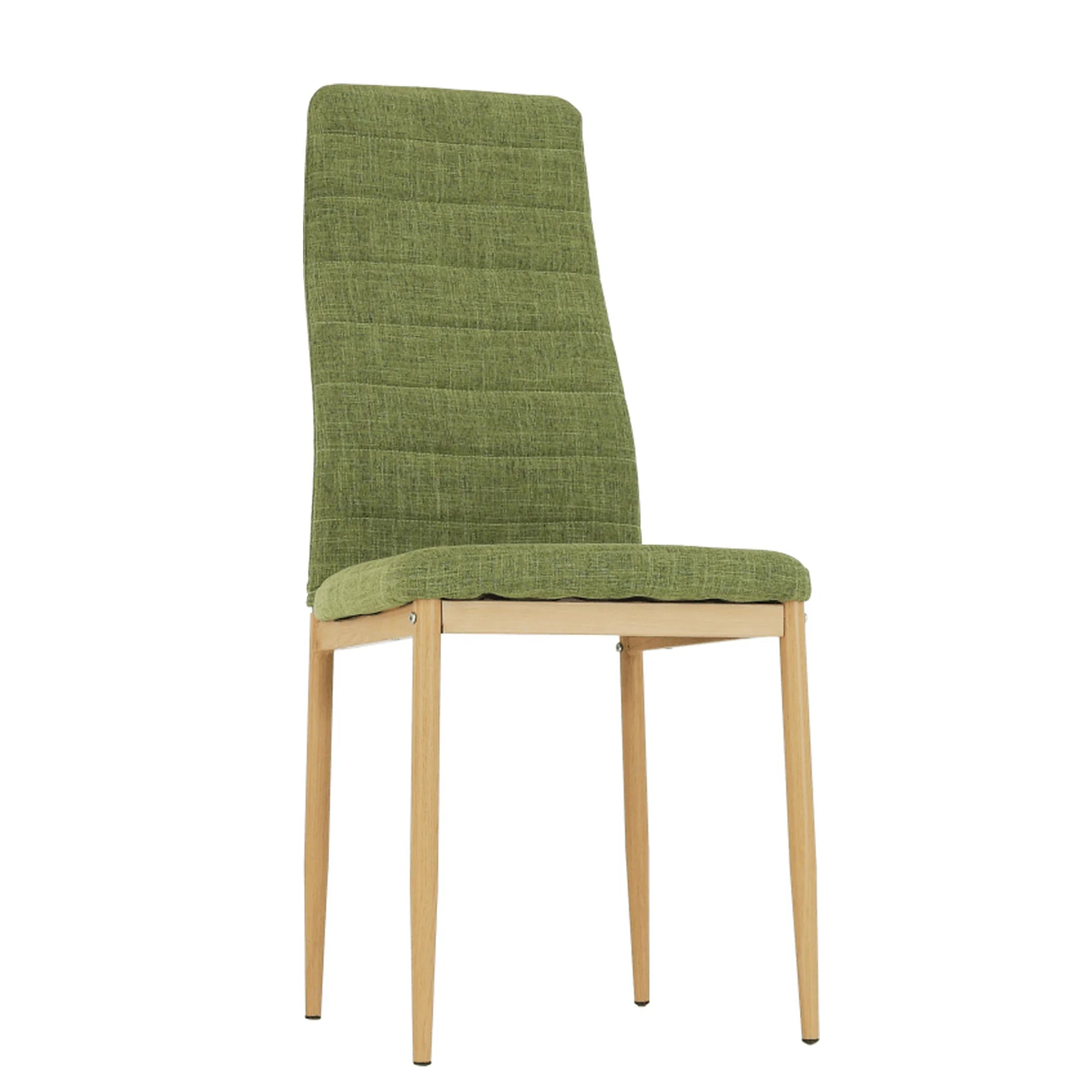 Scaun COLETA NOVA, verde/fag, stofa clasica/metal, 41x49x96 cm