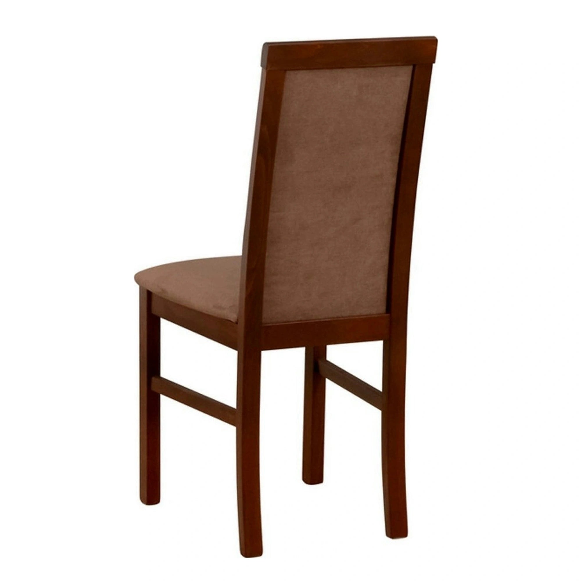 Scaun COMO, maro/nuc, stofa clasica/lemn, 43x51x92 cm