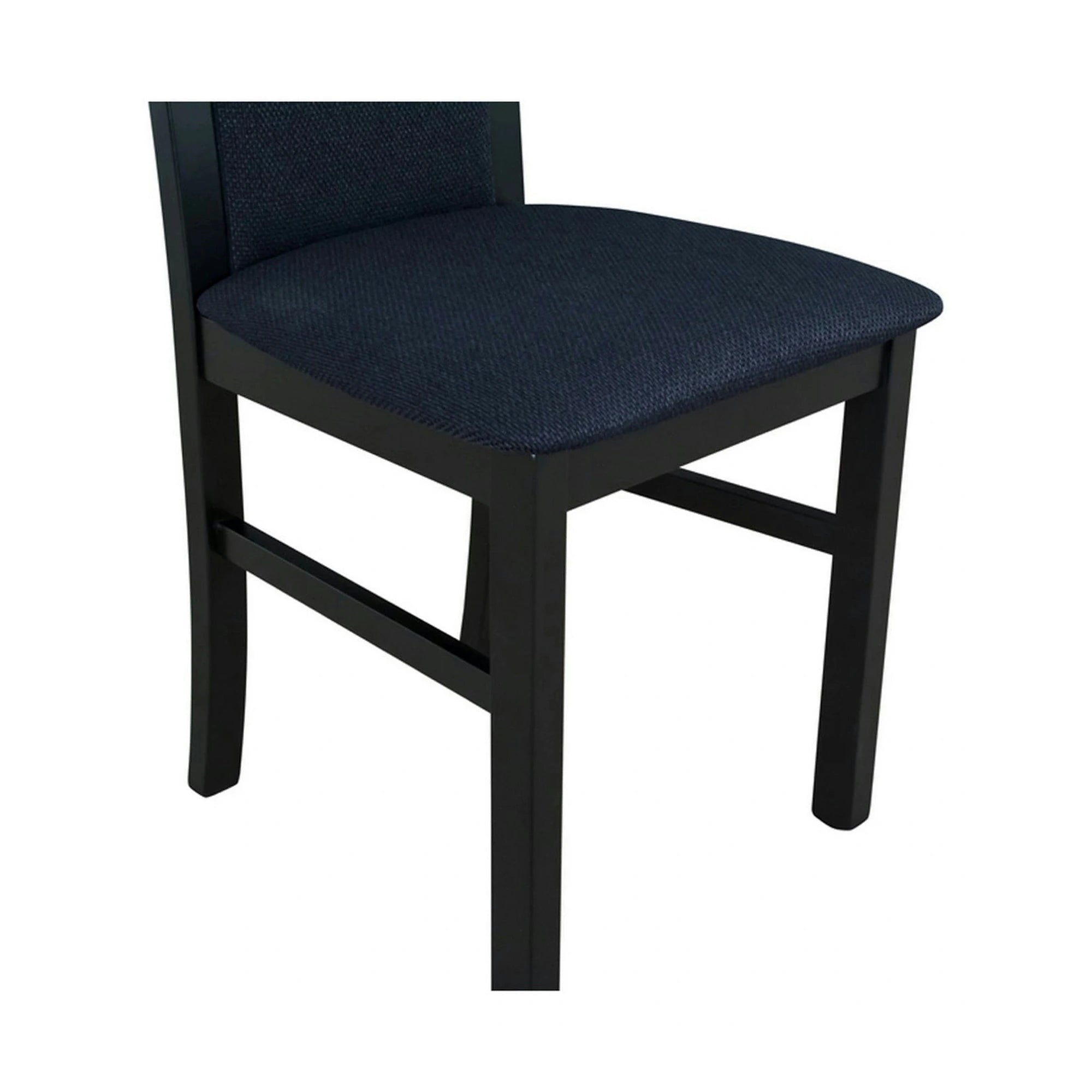 Scaun COMO, negru, stofa clasica/lemn, 43x51x92 cm