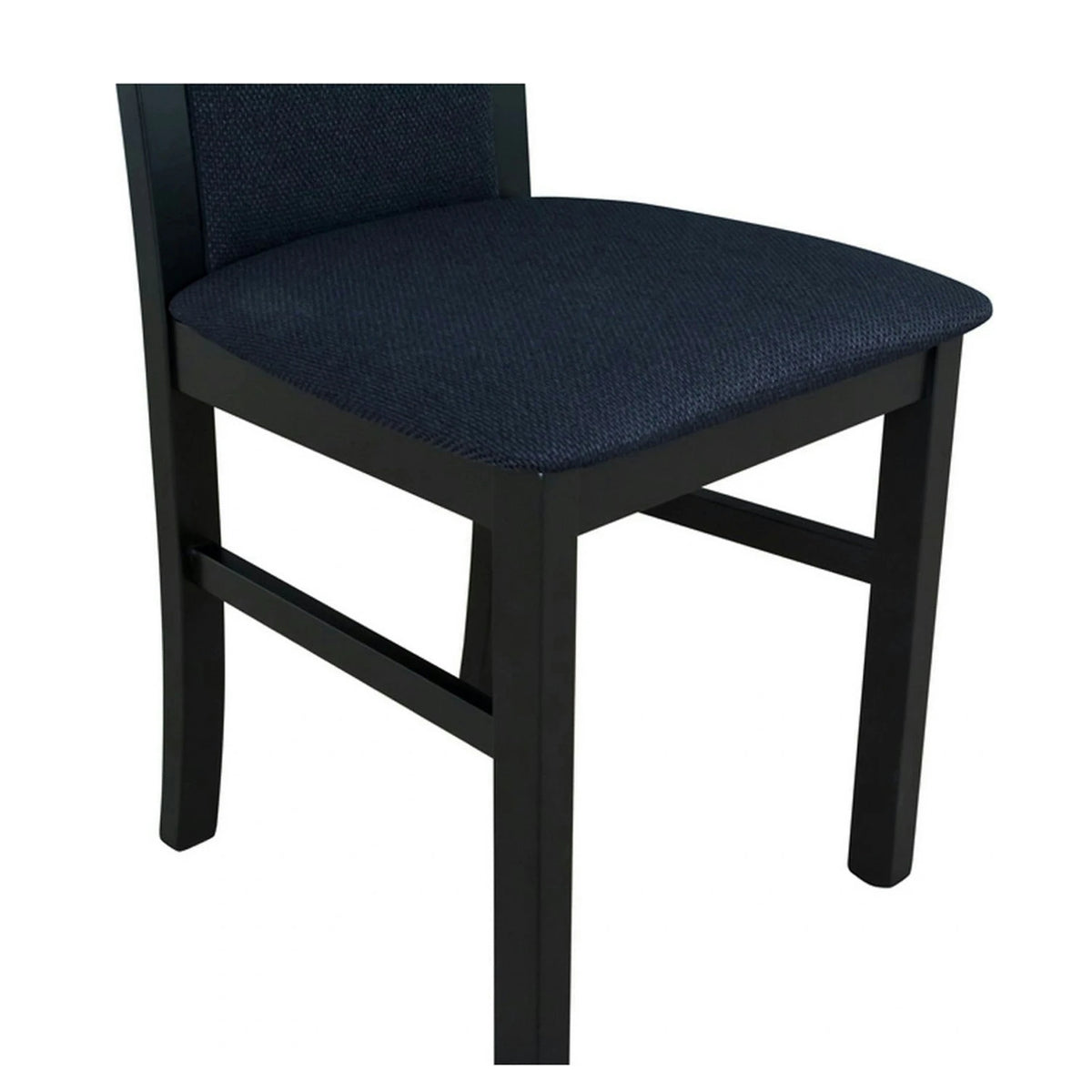 Scaun COMO, negru, stofa clasica/lemn, 43x51x92 cm