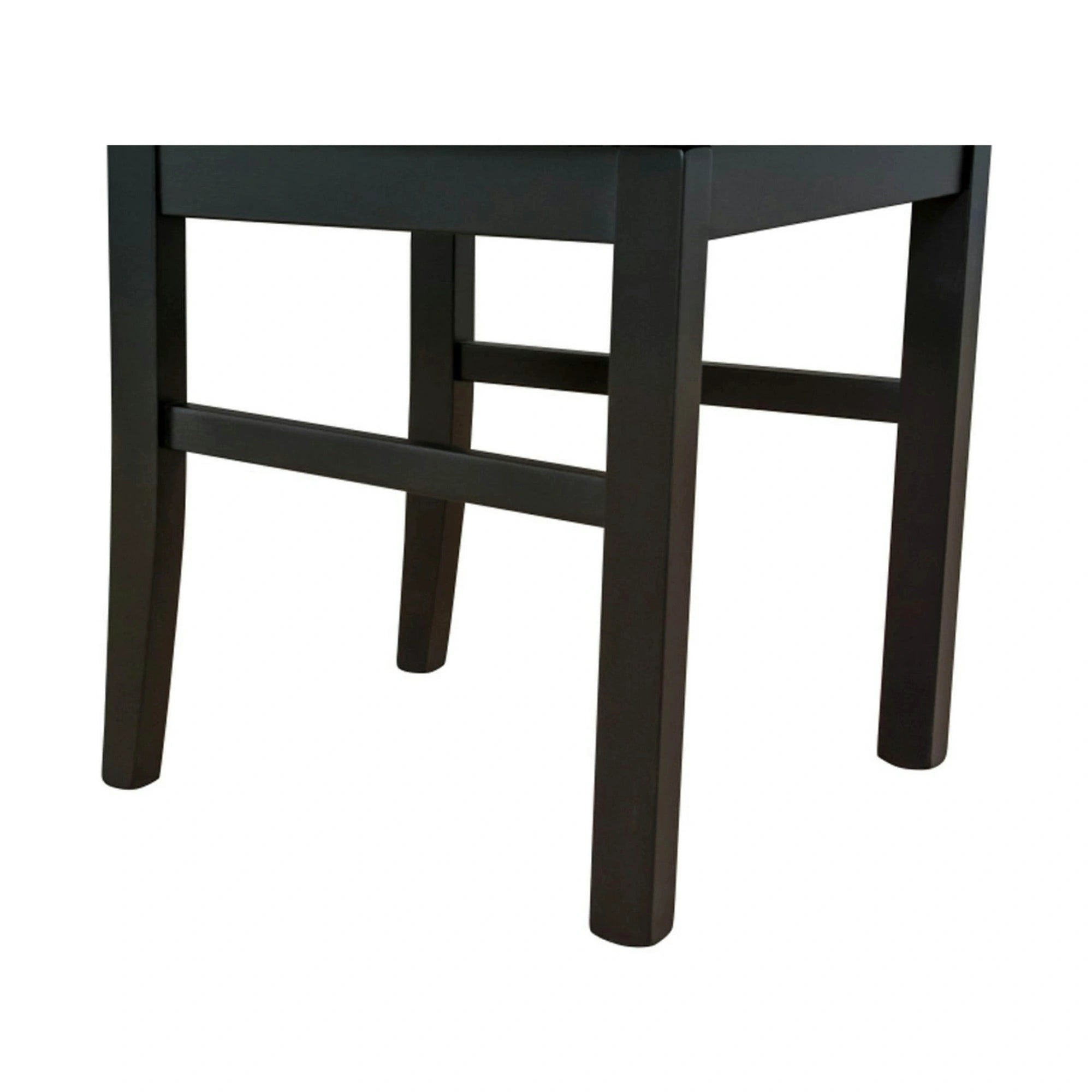 Scaun COMO, negru, stofa clasica/lemn, 43x51x92 cm