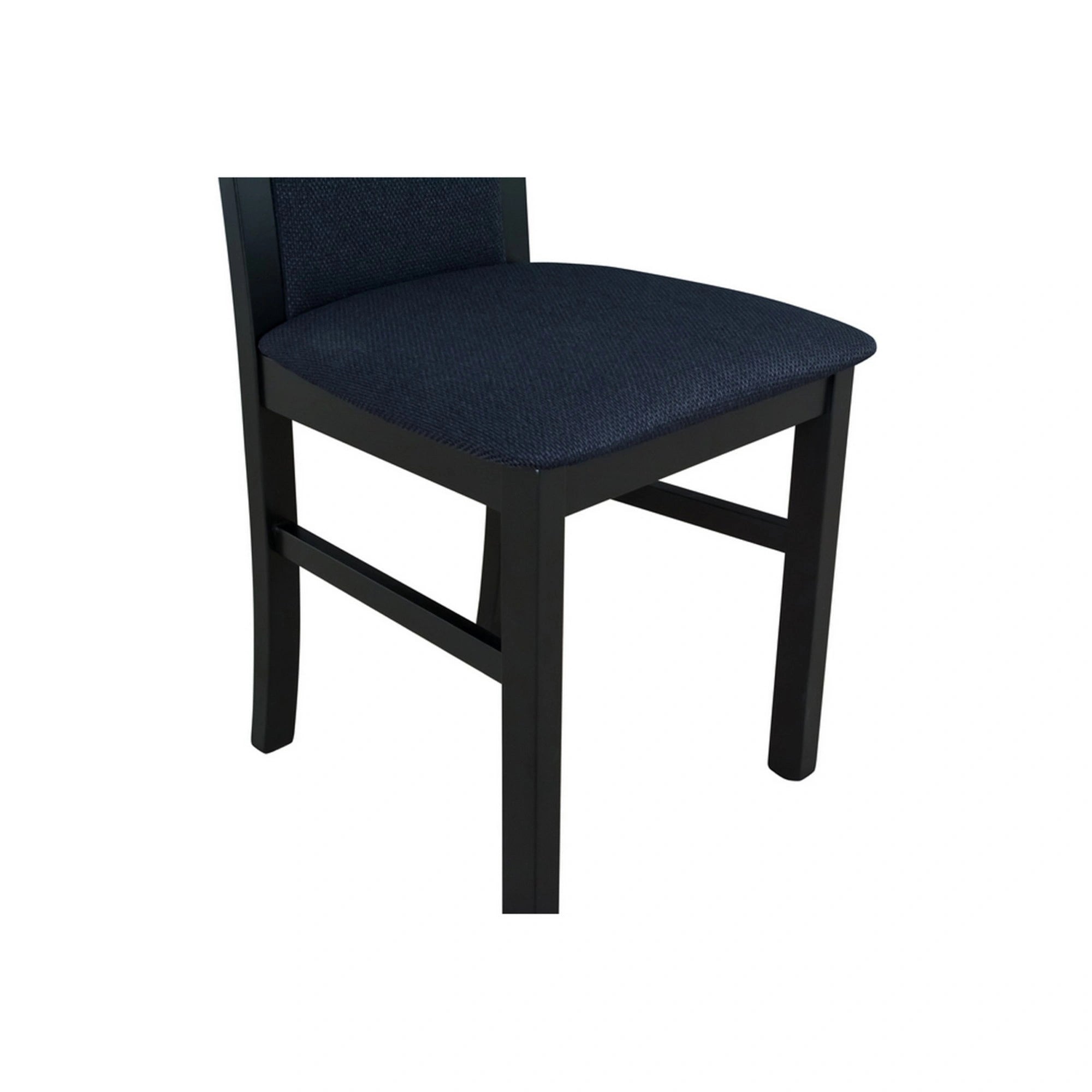 Scaun COMO, negru, stofa clasica/lemn, 43x51x92 cm