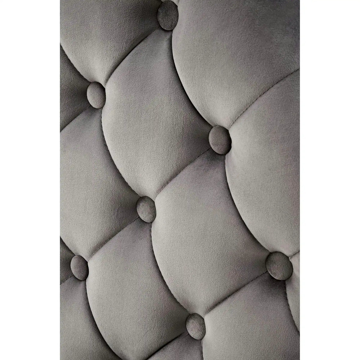 Scaun cromat K555, gri/argintiu, stofa catifelata/metal, 48x52x96 cm