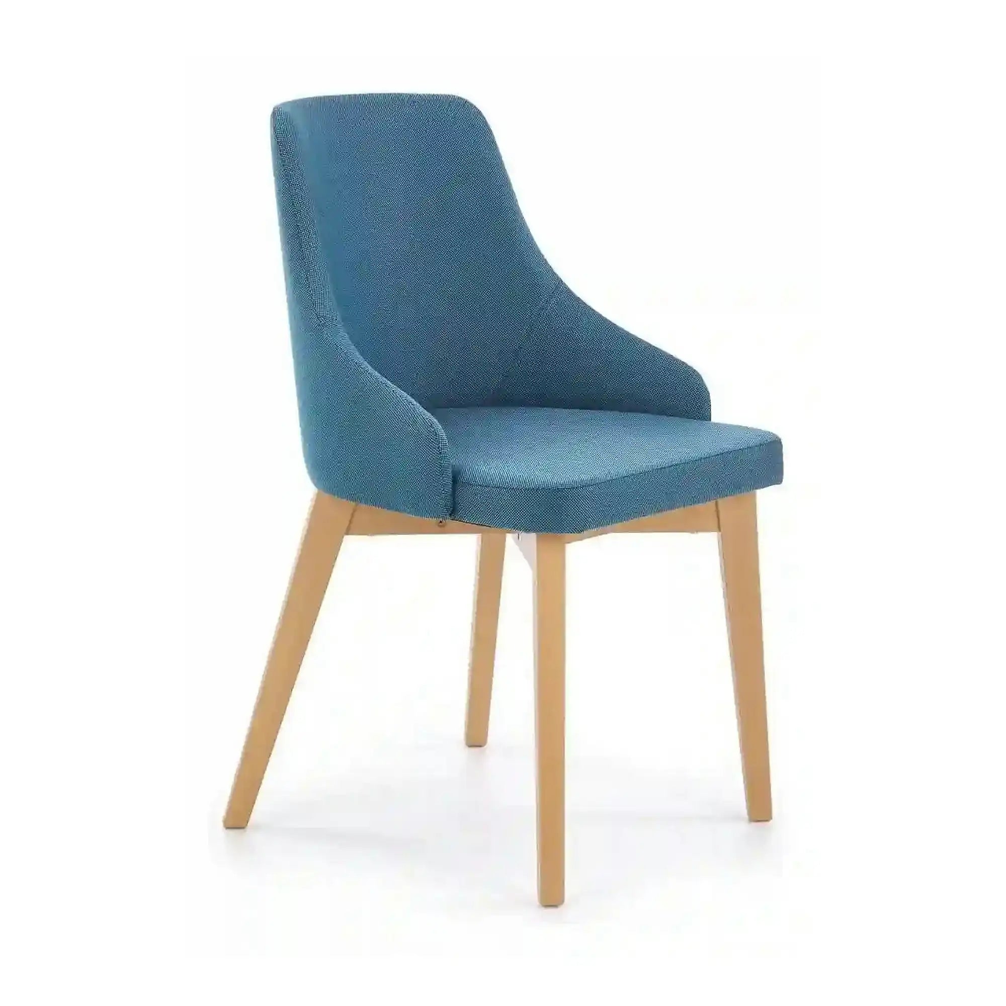 Scaun cu stofa albastru denim tapitat Toledo, 55X51X82 CM