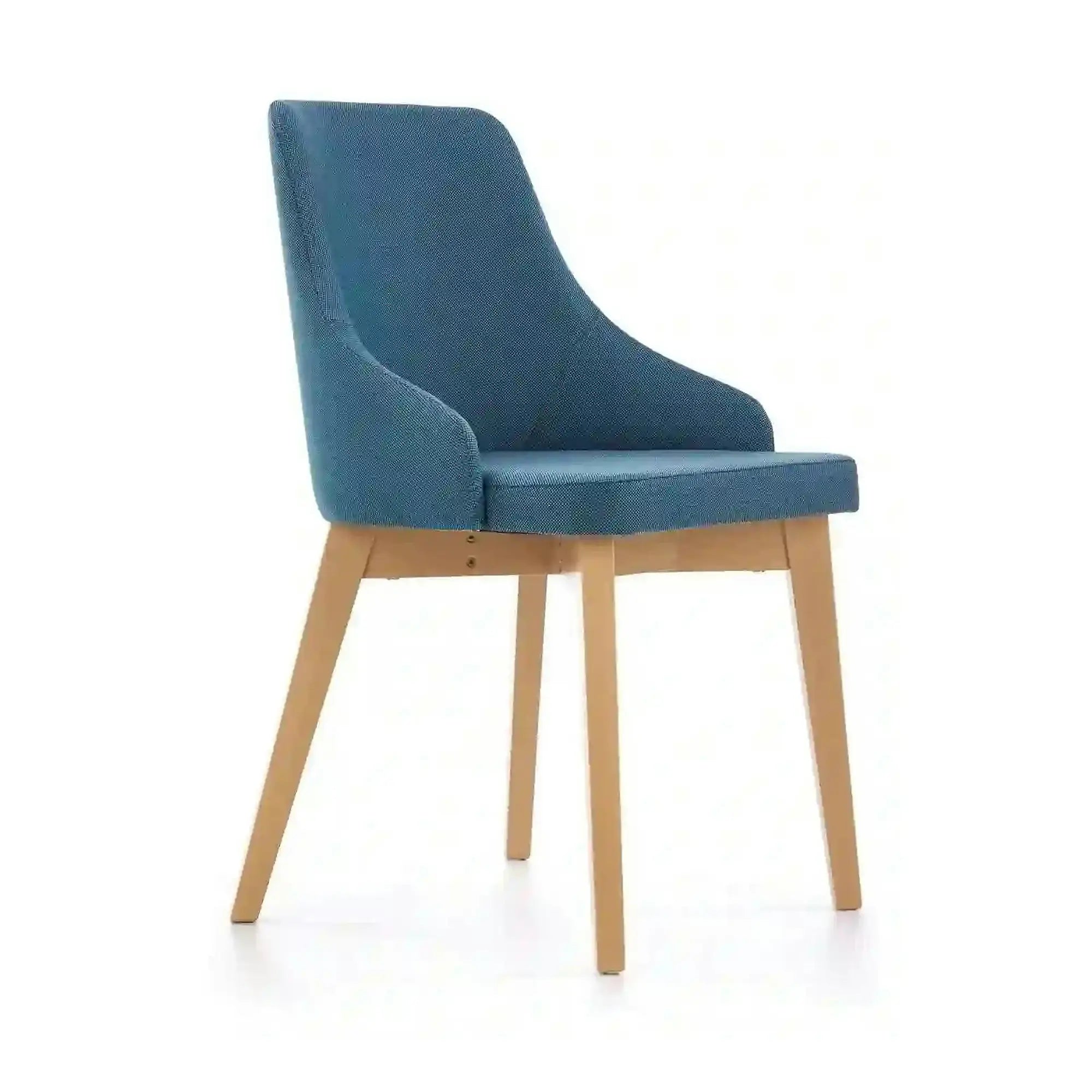 Scaun cu stofa albastru denim tapitat Toledo, 55X51X82 CM