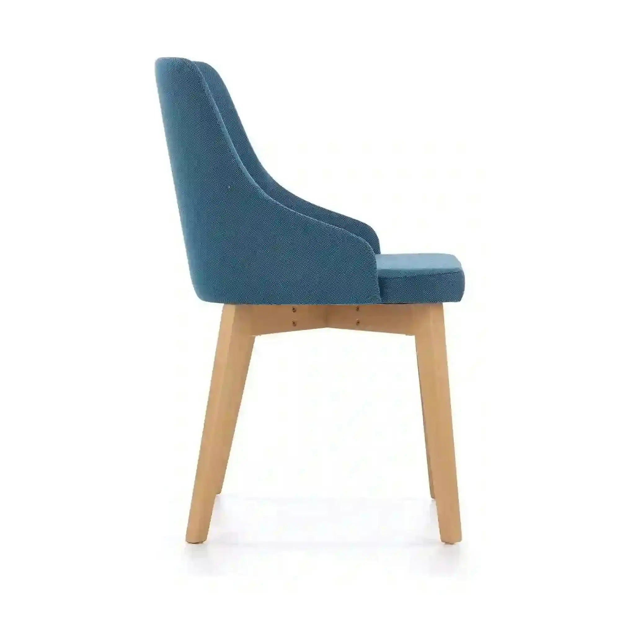 Scaun cu stofa albastru denim tapitat Toledo, 55X51X82 CM