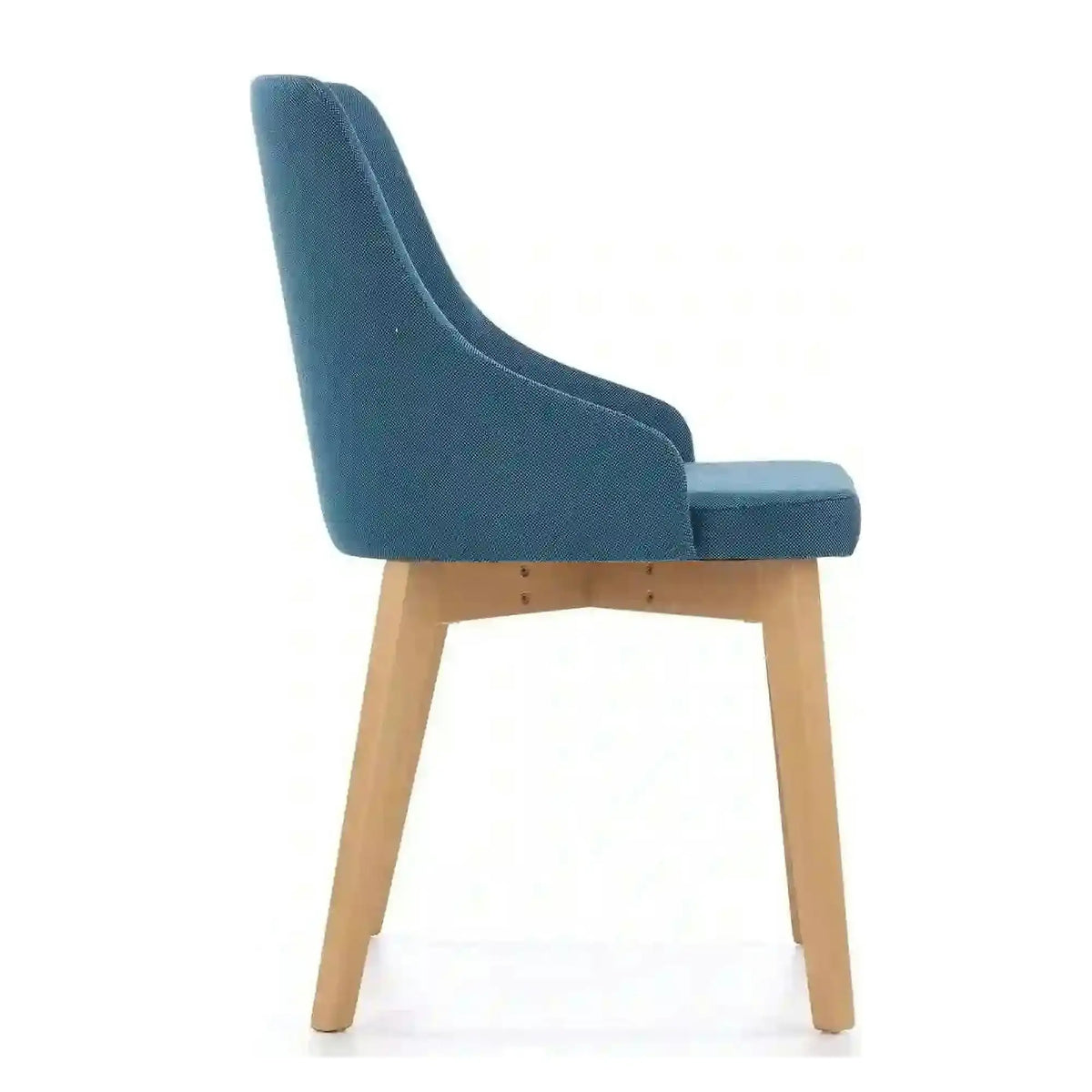 Scaun cu stofa albastru denim tapitat Toledo, 55X51X82 CM