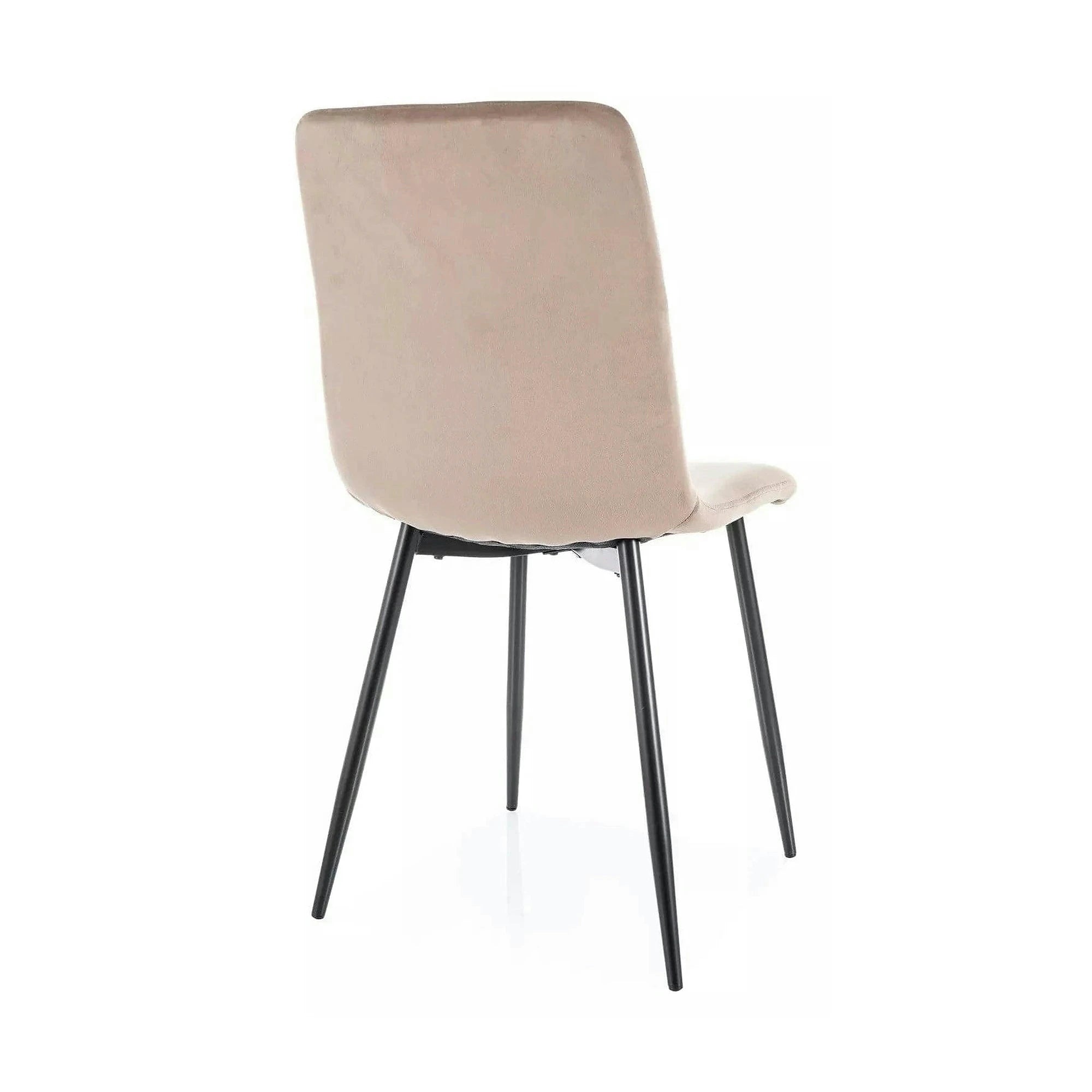 Scaun DAREN, bej inchis - Bluvel 40, stofa catifelata/metal, 45x39x91 cm