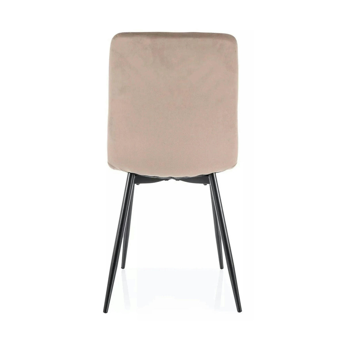 Scaun DAREN, bej inchis - Bluvel 40, stofa catifelata/metal, 45x39x91 cm