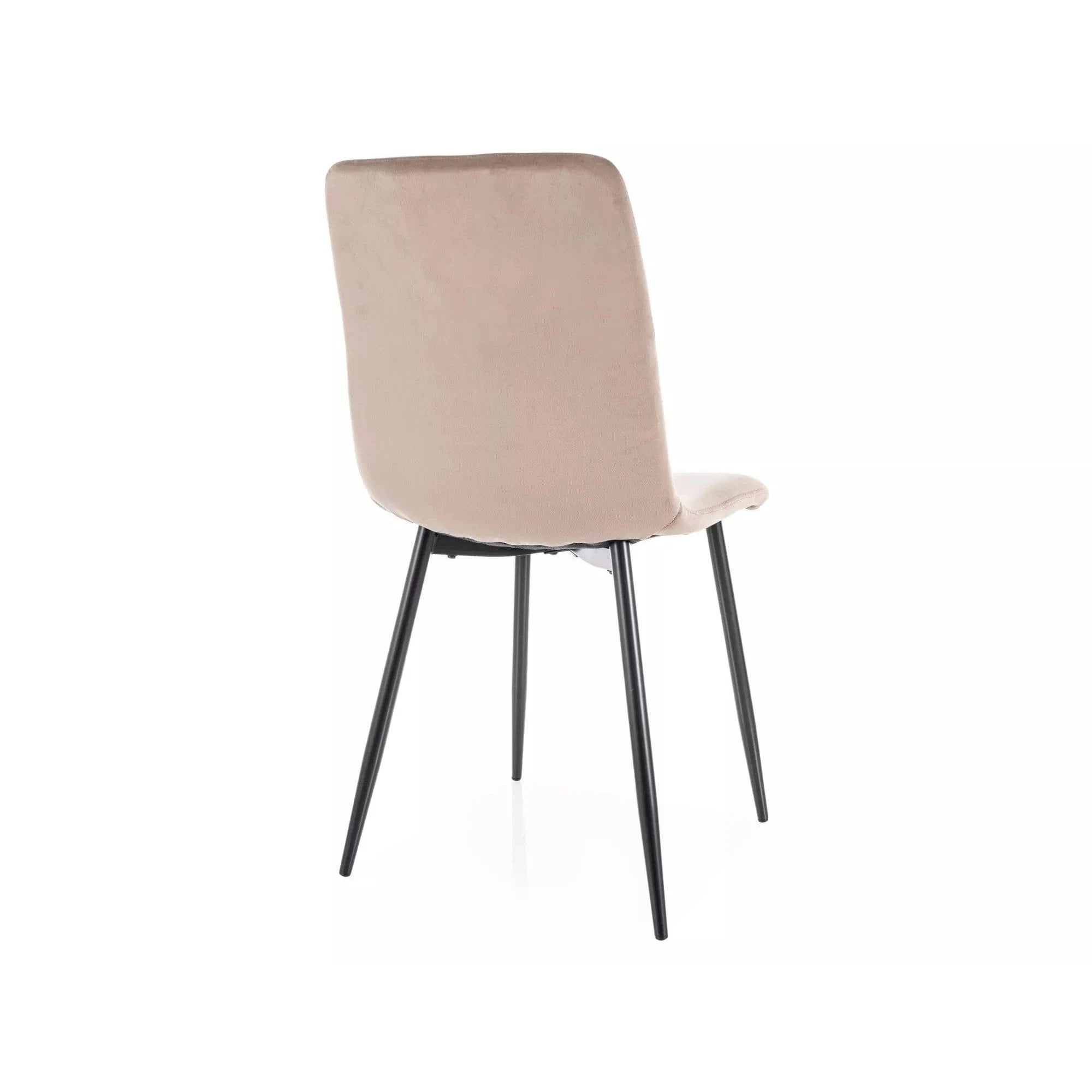 Scaun DAREN, bej inchis - Bluvel 40, stofa catifelata/metal, 45x39x91 cm