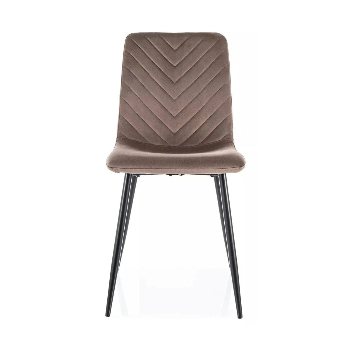 Scaun DAREN, cappuccino - Bluvel 38, stofa catifelata/metal, 45x39x91 cm