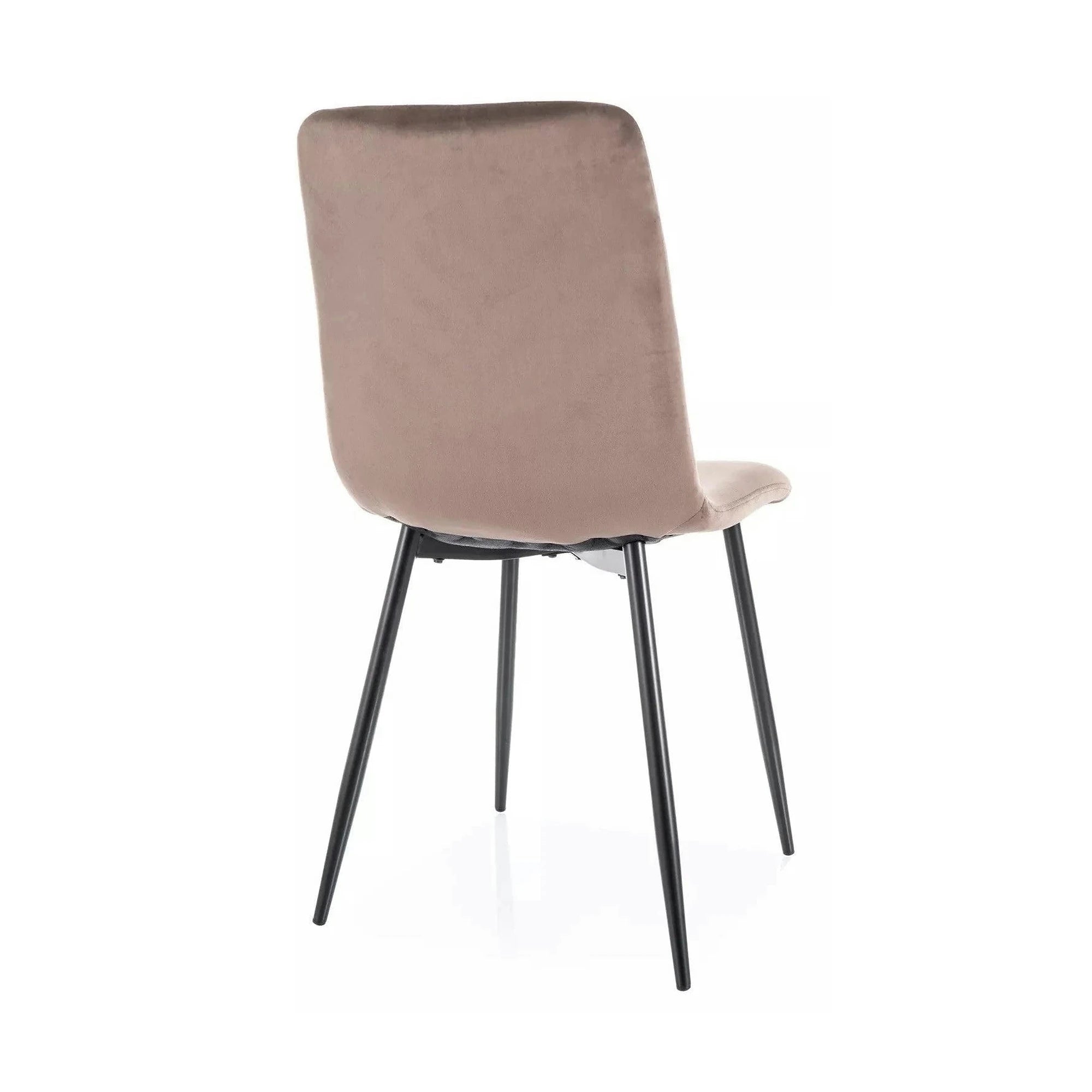 Scaun DAREN, cappuccino - Bluvel 38, stofa catifelata/metal, 45x39x91 cm