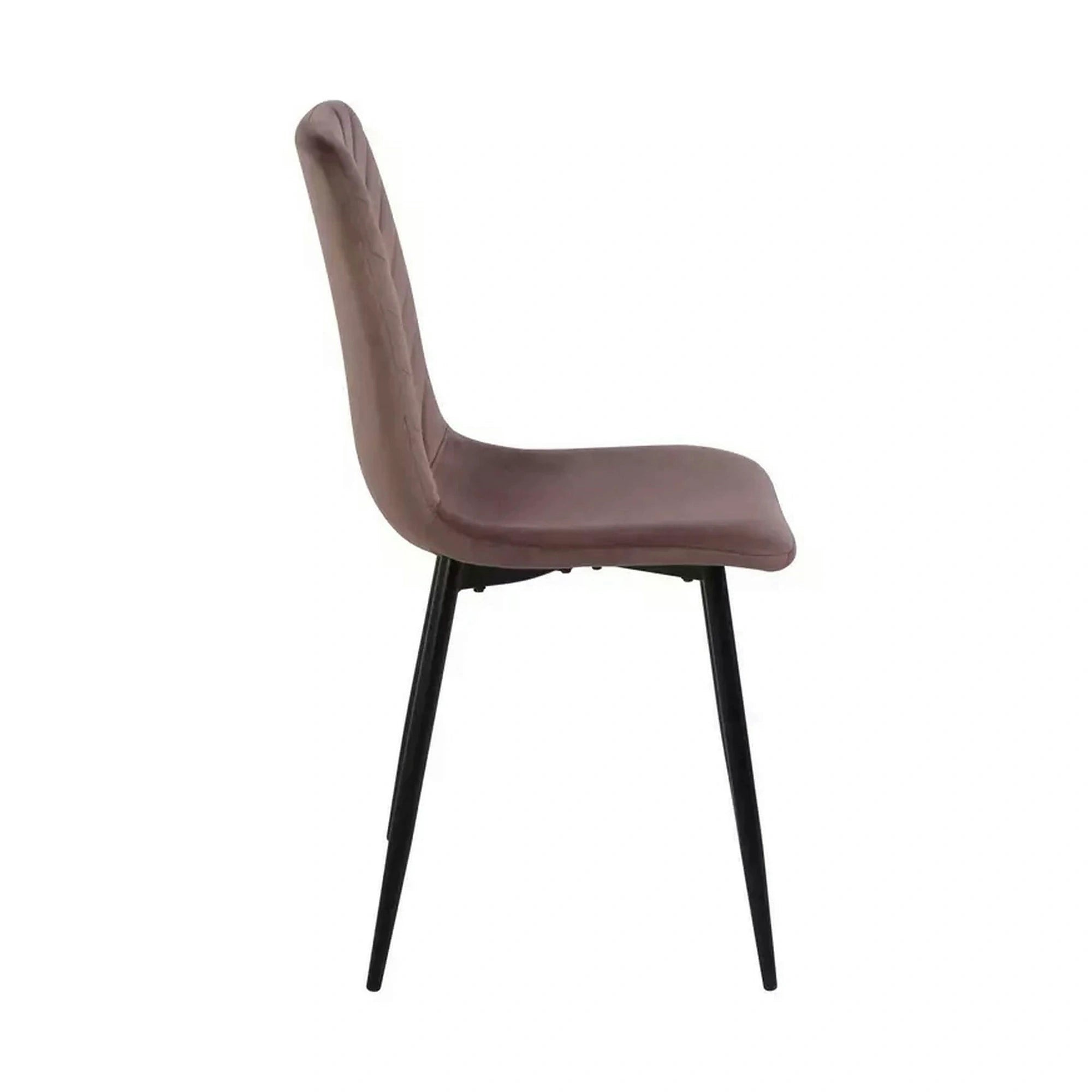 Scaun DAREN, cappuccino - Bluvel 38, stofa catifelata/metal, 45x39x91 cm
