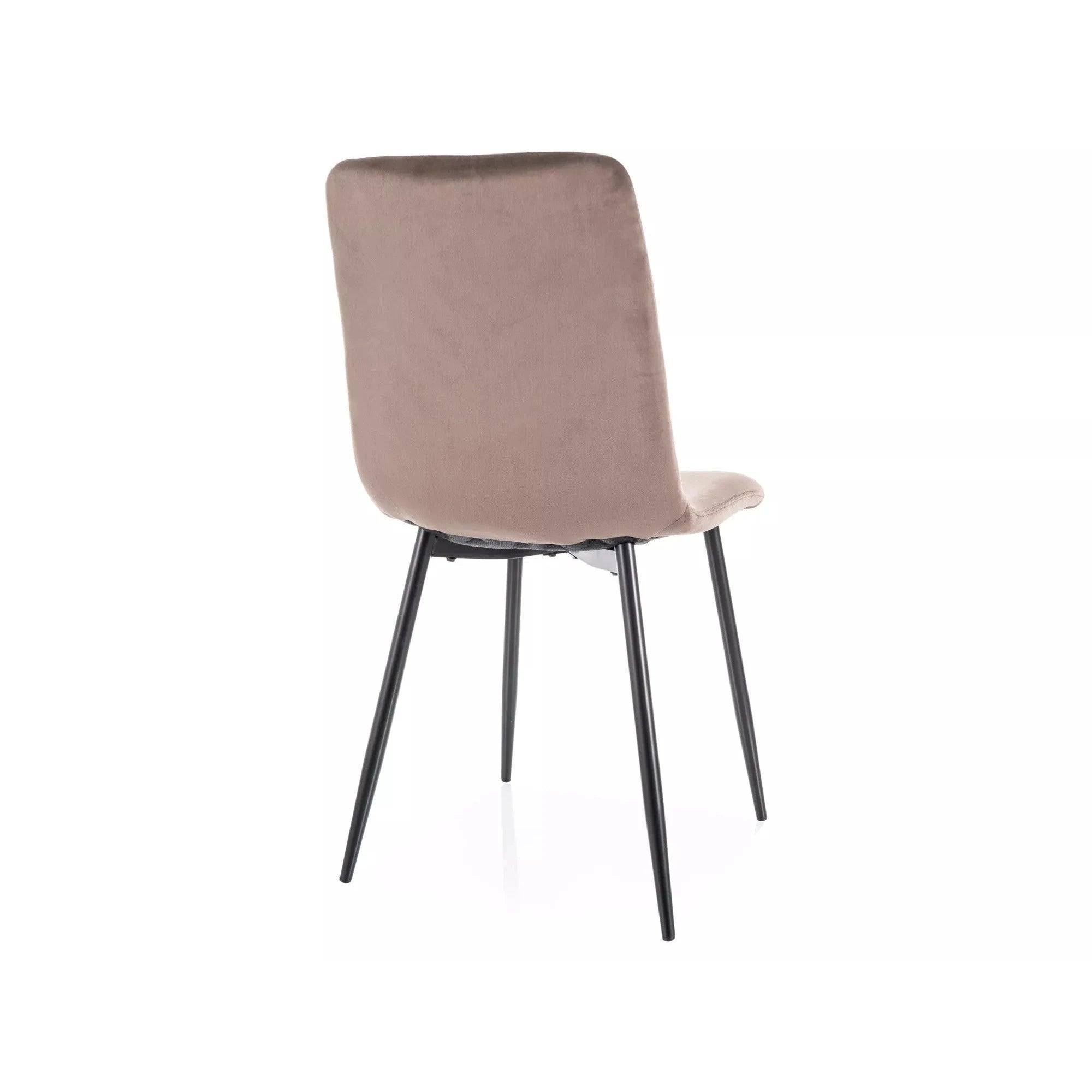 Scaun DAREN, cappuccino - Bluvel 38, stofa catifelata/metal, 45x39x91 cm